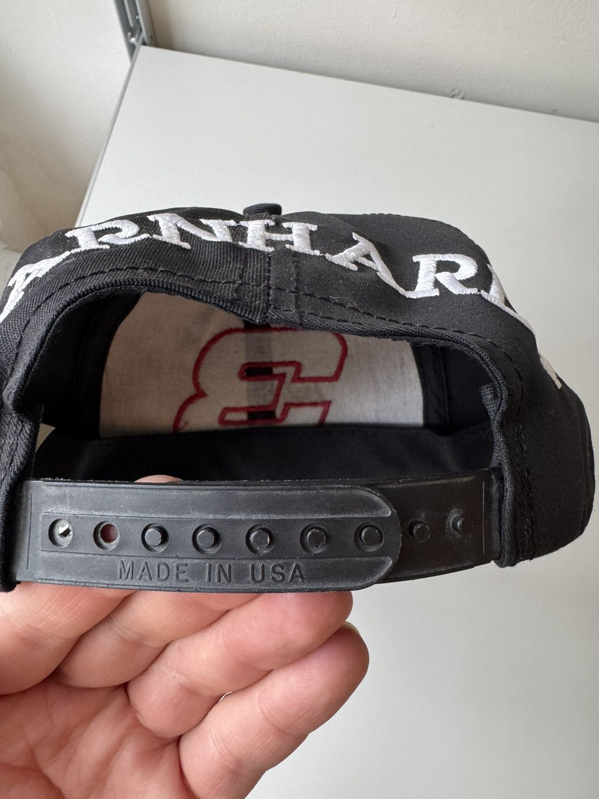 Vintage Vntg Dale Earnhardt Black Snapback Hat #3 Intimidator NASCAR Size ONE SIZE - 9 Thumbnail