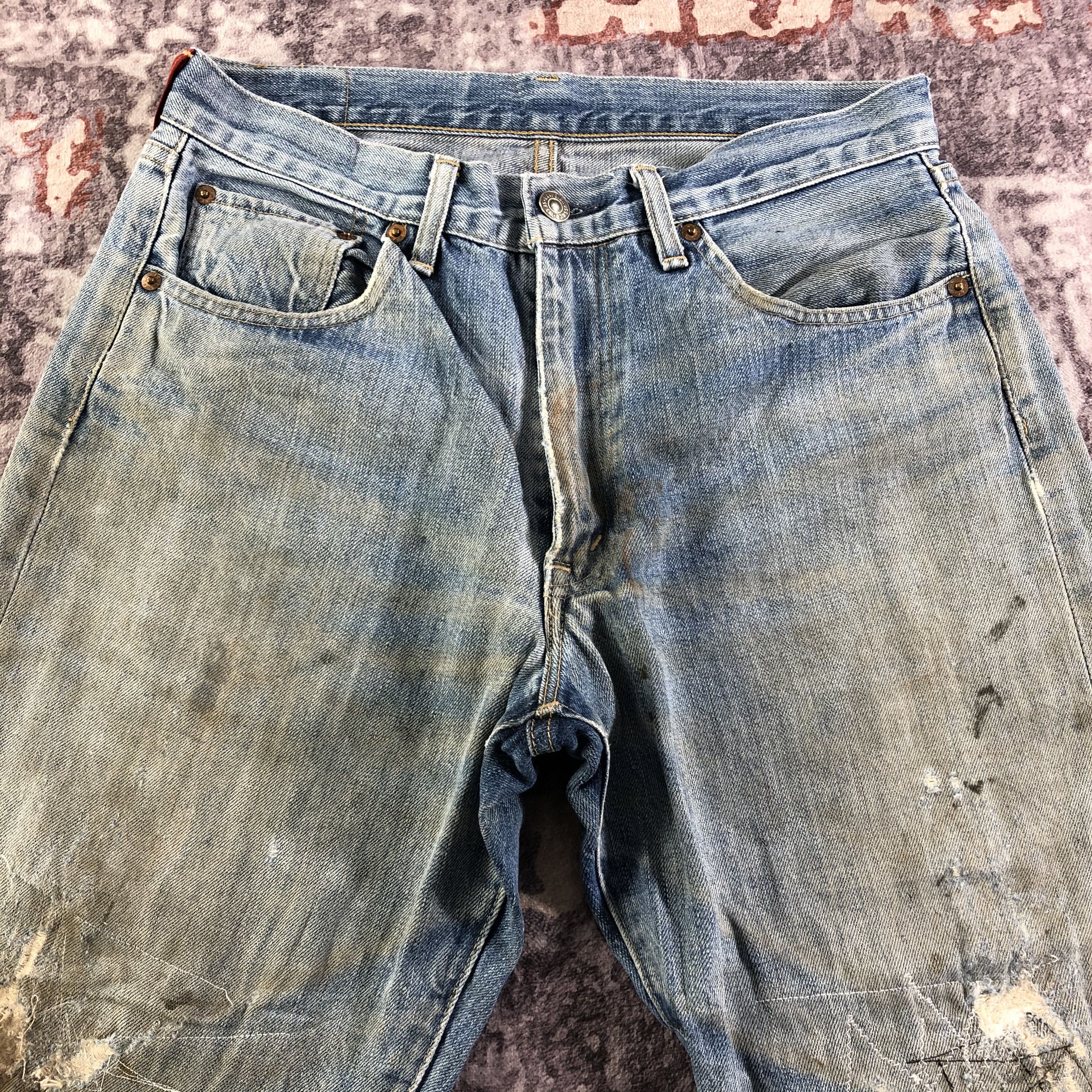 Levi's × Vintage 90s Vintage Dirty Red Loop Levis 510 Jeans-JM3336 Size US 31 - 3 Thumbnail