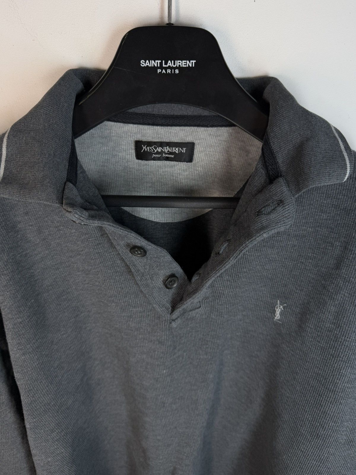 Yves Saint Laurent 90’s YSL Sweatshirt 1/4 Quarter Zip y2k Sweater Old Money Size US M / EU 48-50 / 2 - 13 Thumbnail