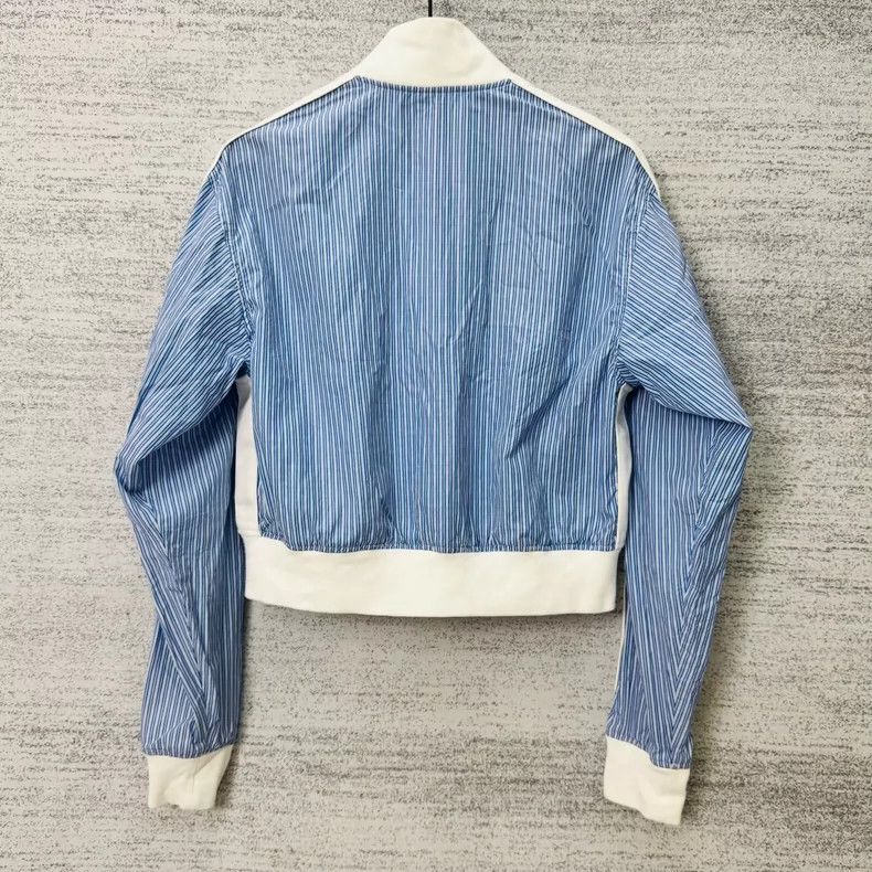 Loewe LOEWE Blue striped jacket coat Size S / US 4 / IT 40 - 1 Thumbnail
