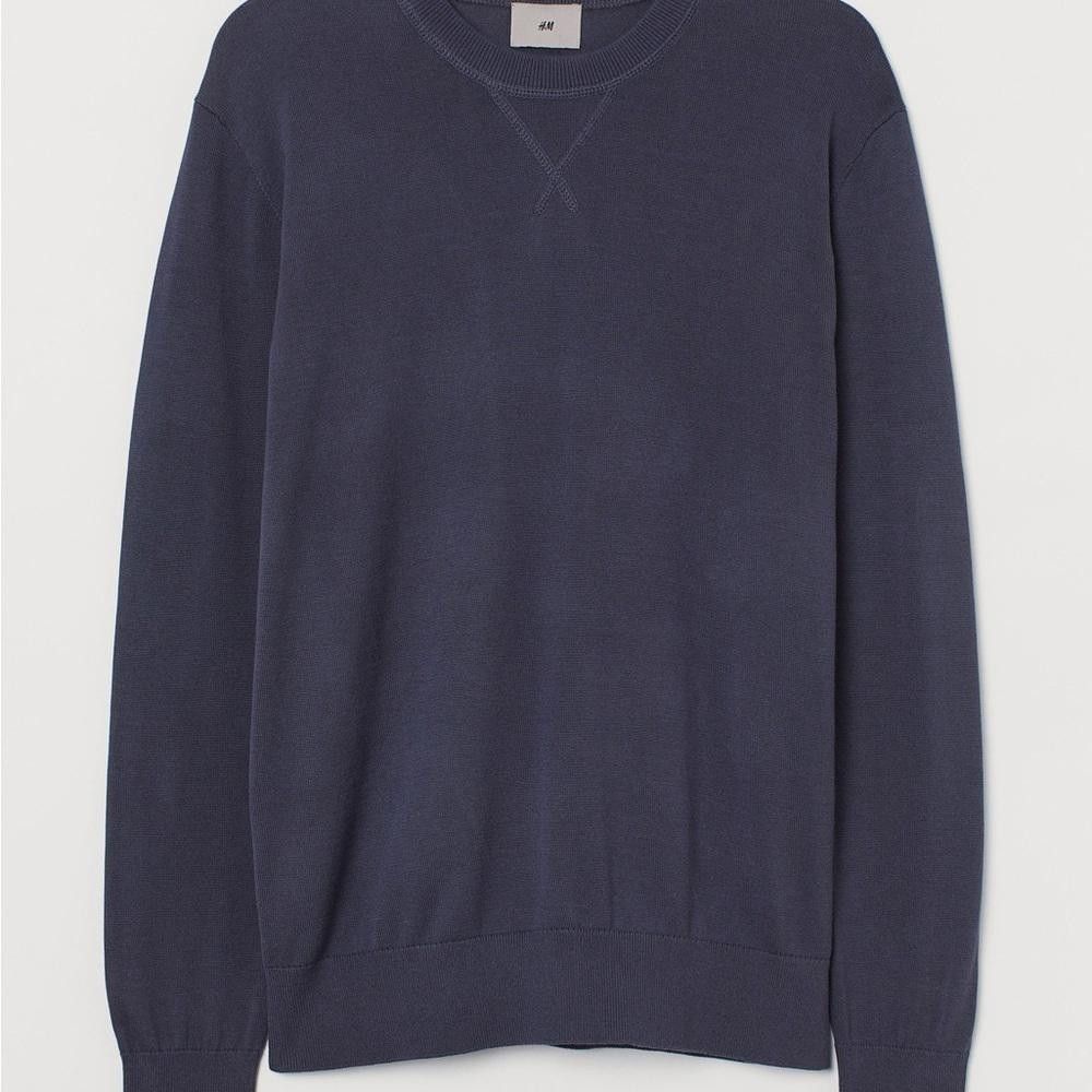 Designer Men’s blue crew neck sweater Size US M / EU 48-50 / 2 - 2 Thumbnail
