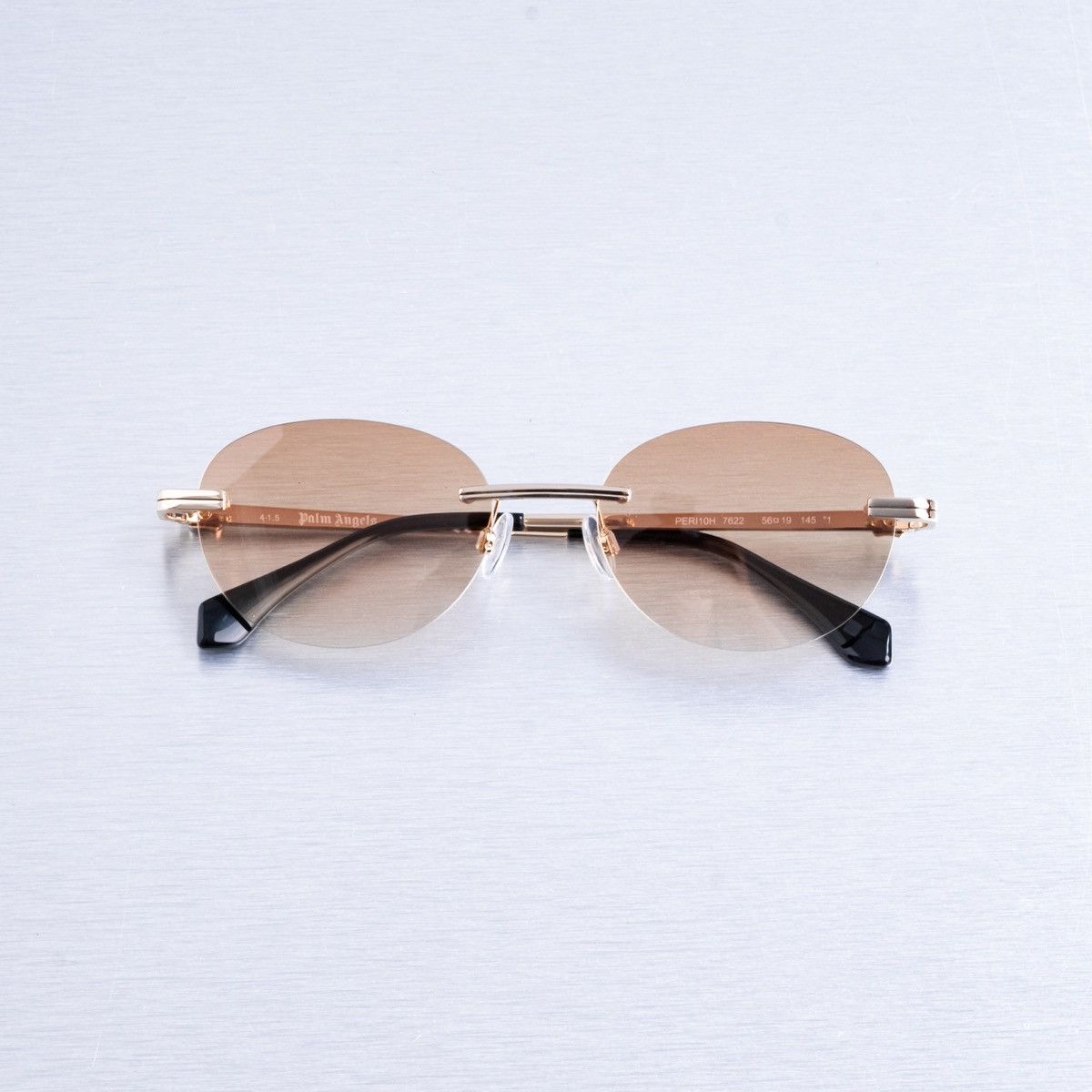 Palm Angels PALM ANGELS CRYSTAL GOLD ORANGE GRADIENT SUNGLASSES Size ONE SIZE - 5 Thumbnail