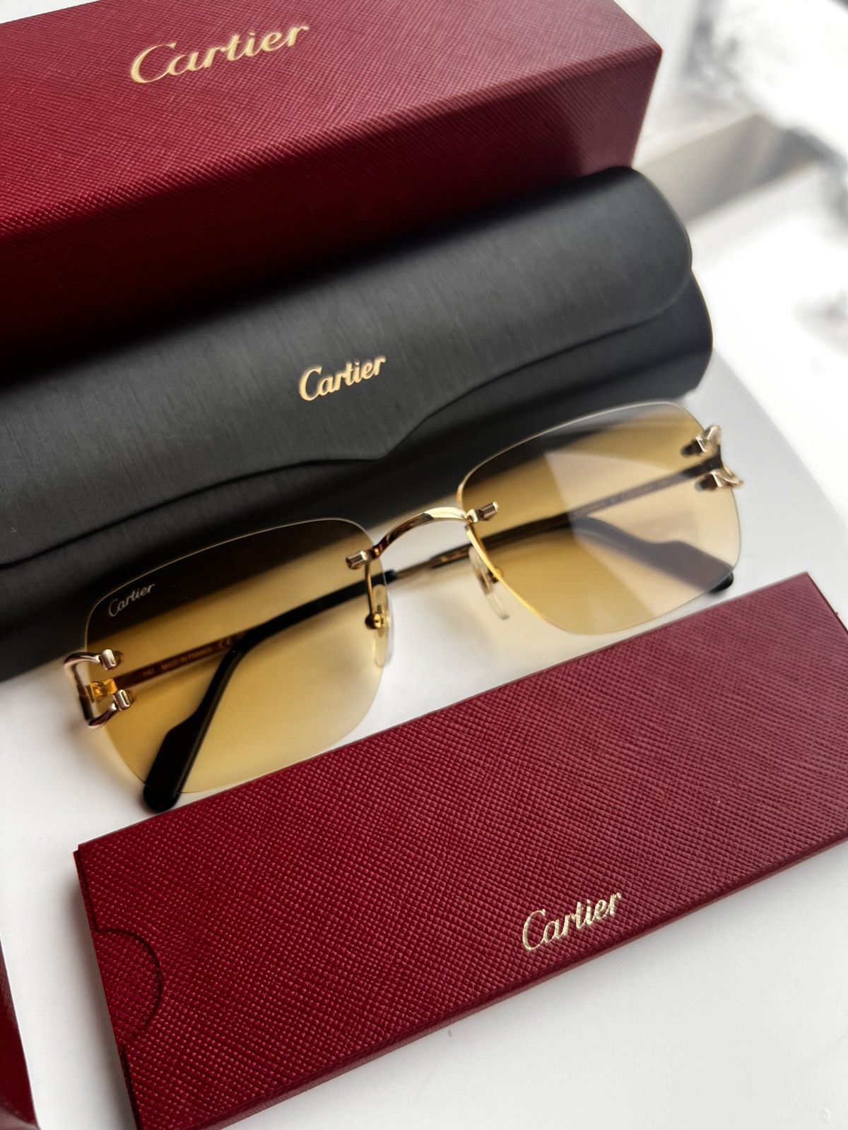 Cartier Cartier Gold C de Cartier CT0330S Sunglasses Size ONE SIZE - 1 Thumbnail