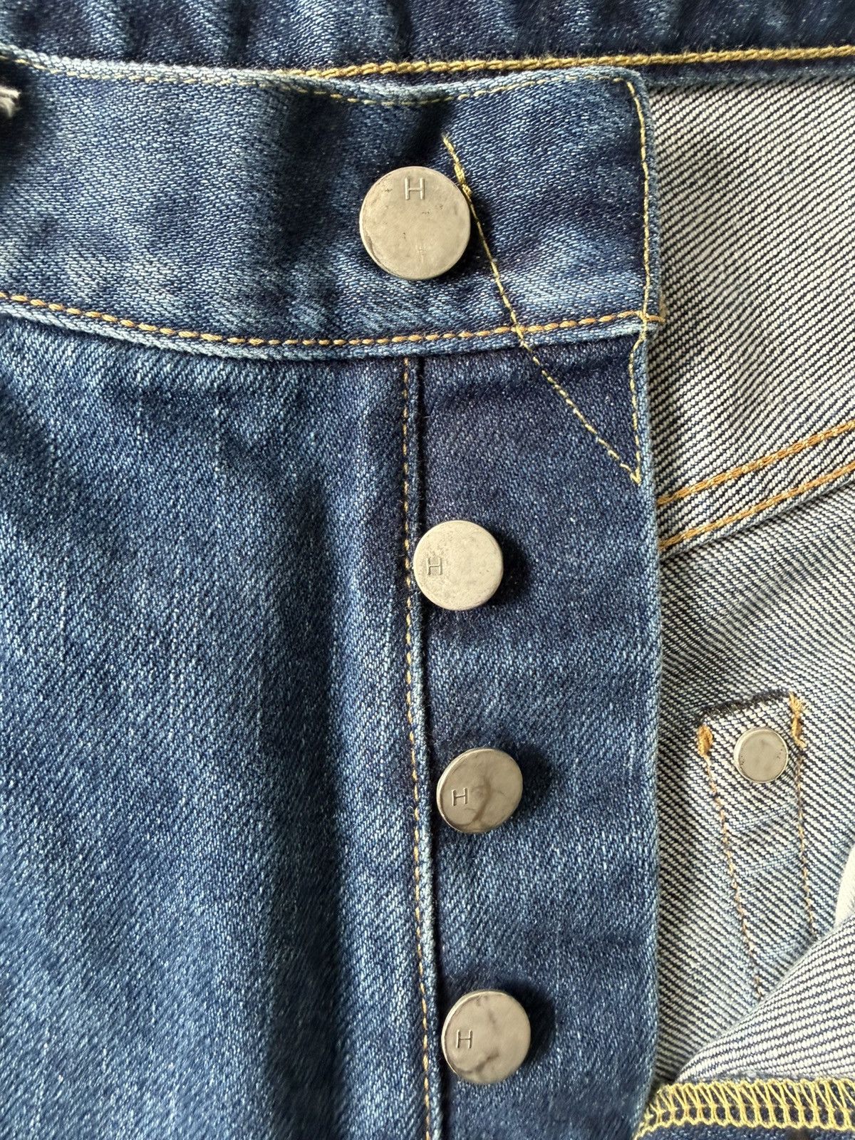 HATSKI HATSKI Wide Tapered Denim (HTK-22003) Used Wash Size 1 Size US 30 / EU 46 - 6 Thumbnail