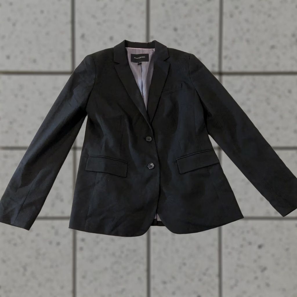 Banana Republic VINTAGE Banana Republic Jacket Blazer 6 Black Womens Size M / US 6-8 / IT 42-44 - 1 Thumbnail