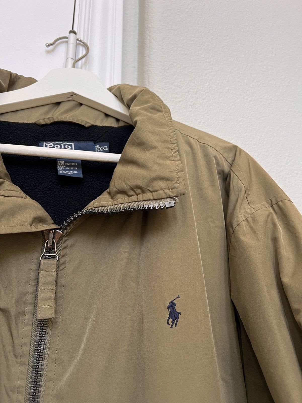 Polo Ralph Lauren Vintage olive khaki padded fleece jacket xxl Size US XXL / EU 58 / 5 - 2 Thumbnail