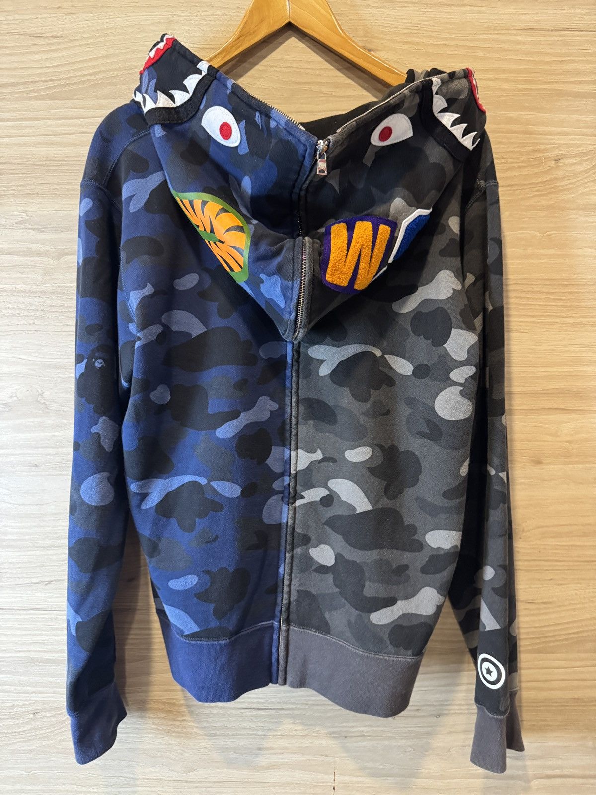 Bape BATHING APE BAPE SHARK CAMO DOCKING HOODIE Size US L / EU 52-54 / 3 - 3 Thumbnail