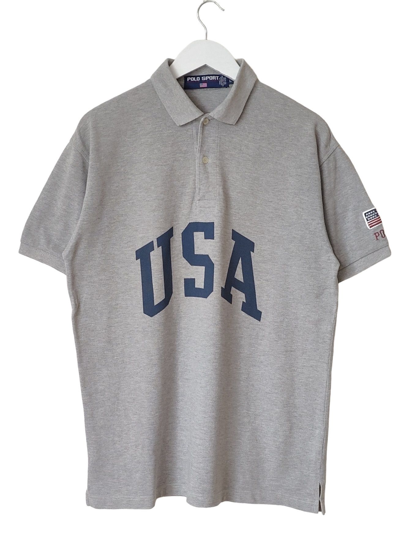 Polo Ralph Lauren × Ralph Lauren Ralph Lauren Polo Sport USA Polo Vintage VTG RARE Size US L / EU 52-54 / 3 - 1 Thumbnail