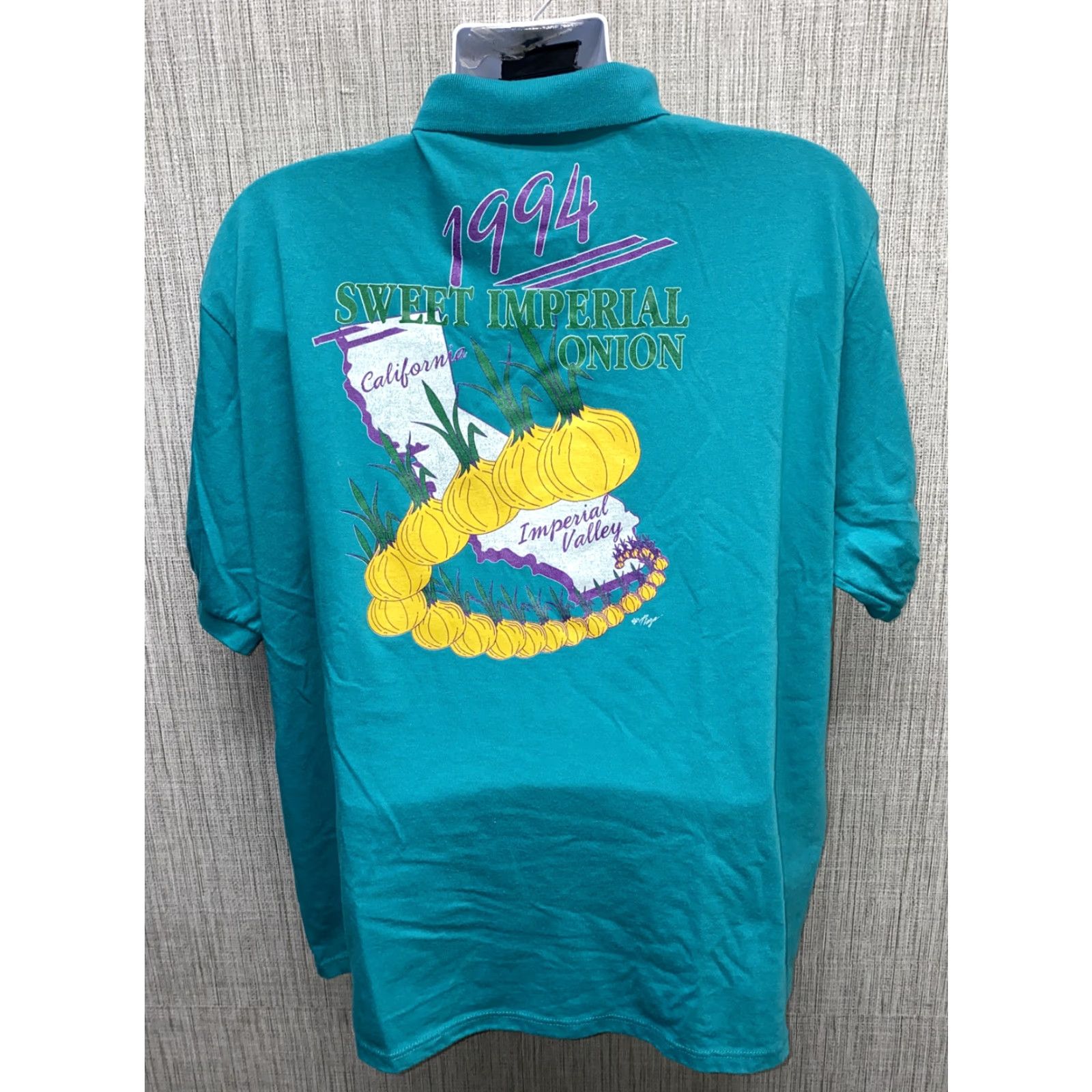 Hanes Hanes Polo Shirt Teal 2XL Men Golf Solid Collared Short Sleeve USA Made Vtg? Size US XXL / EU 58 / 5 - 4 Thumbnail