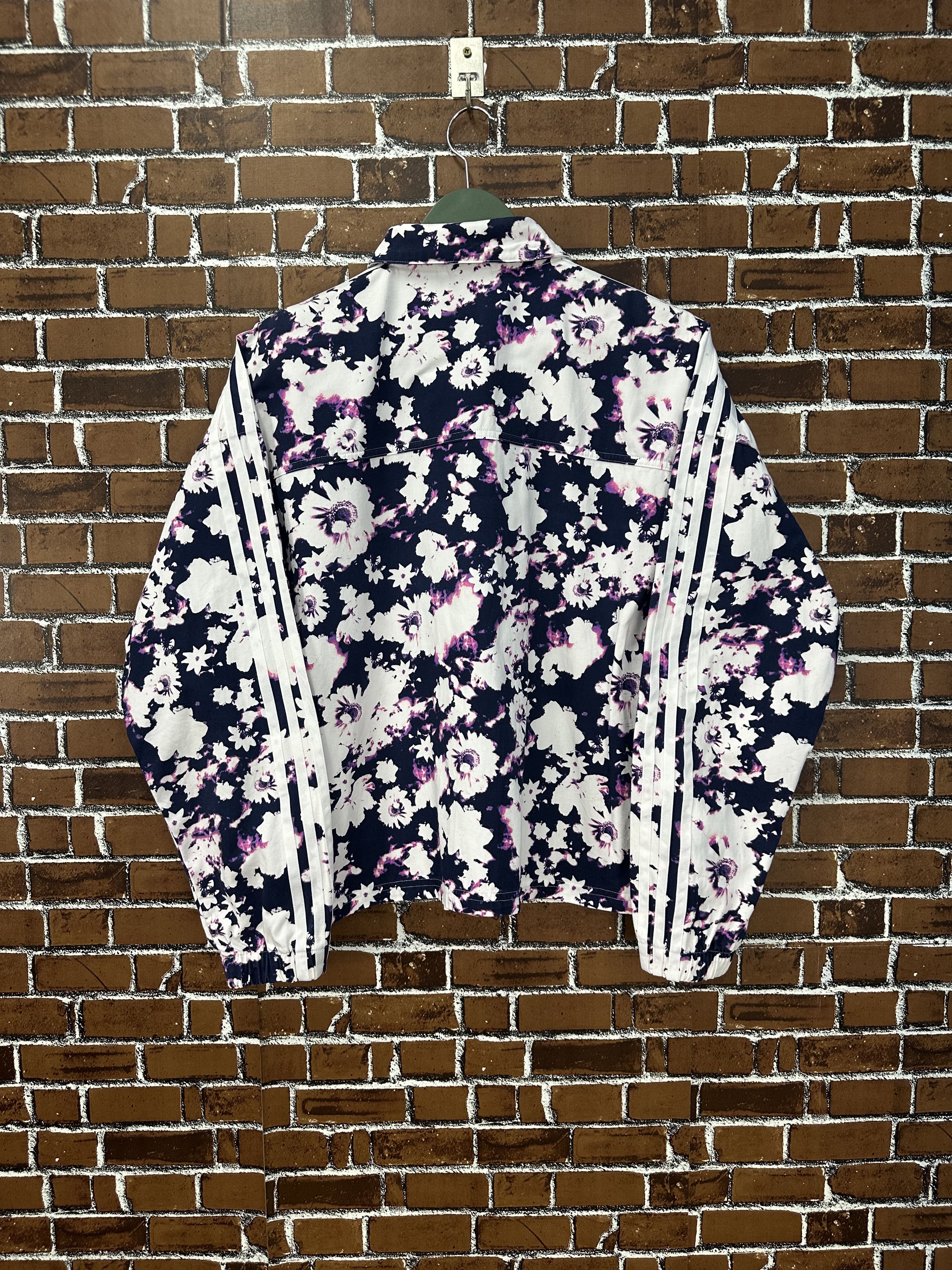 Adidas Adidas Flower Art Baggy Button Jacket Z502 Size US L / EU 52-54 / 3 - 7 Thumbnail