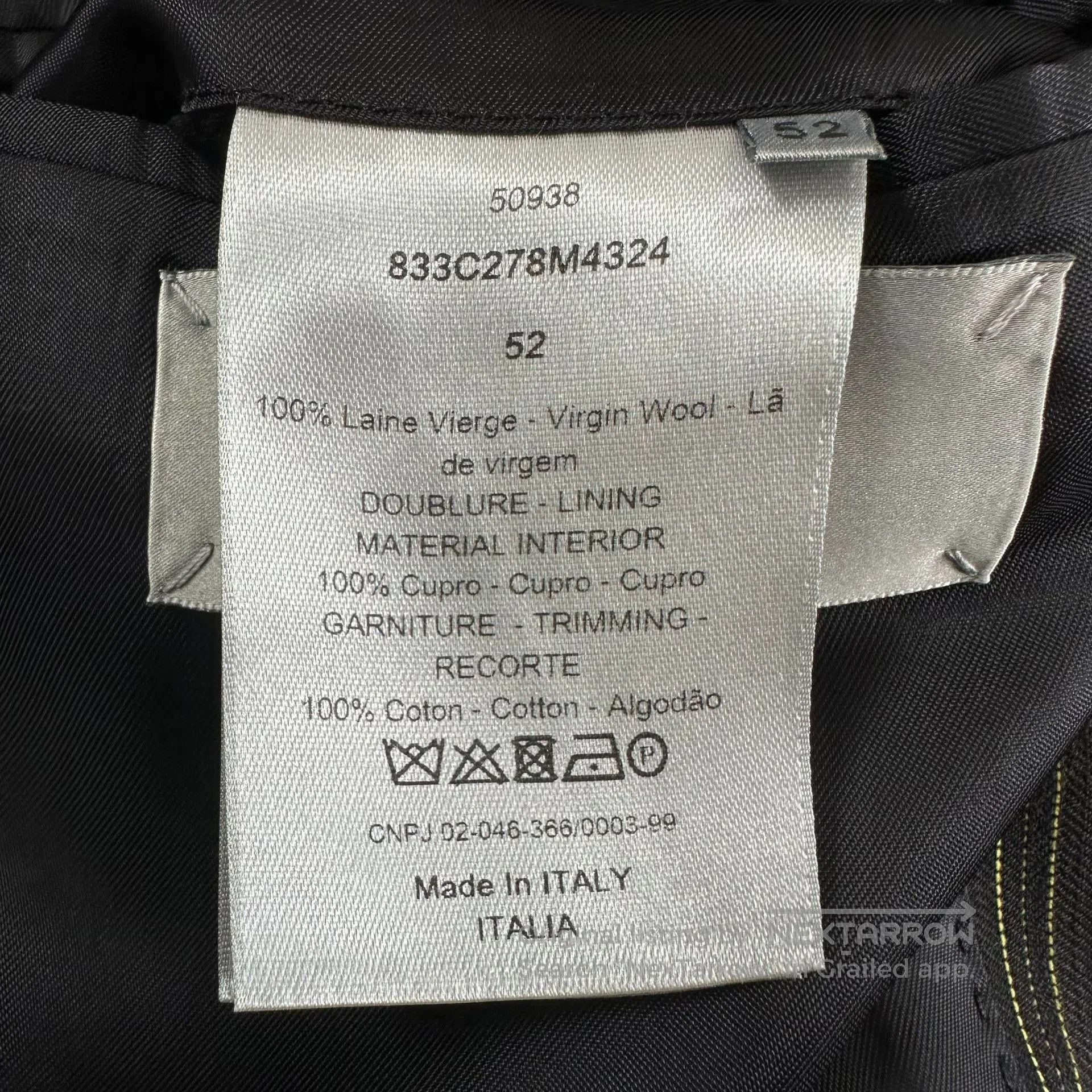 Dior Dior Homme 2018FW Silver Thread Sleeve Patch Suit. Size US L / EU 52-54 / 3 - 6 Thumbnail