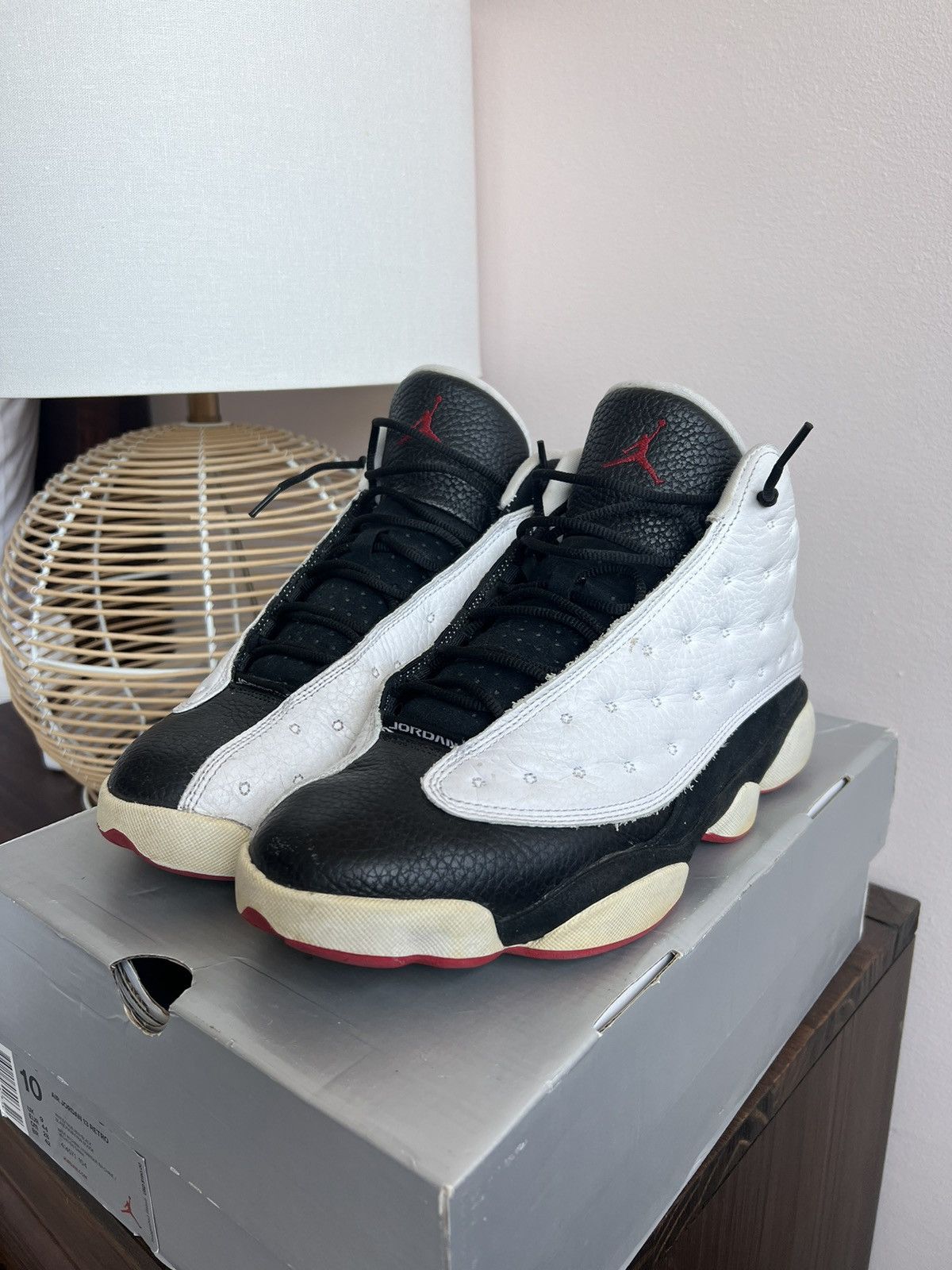 image of Jordan Brand 13 “He Got Game” Shoes in True Red, Men's (Size 10)