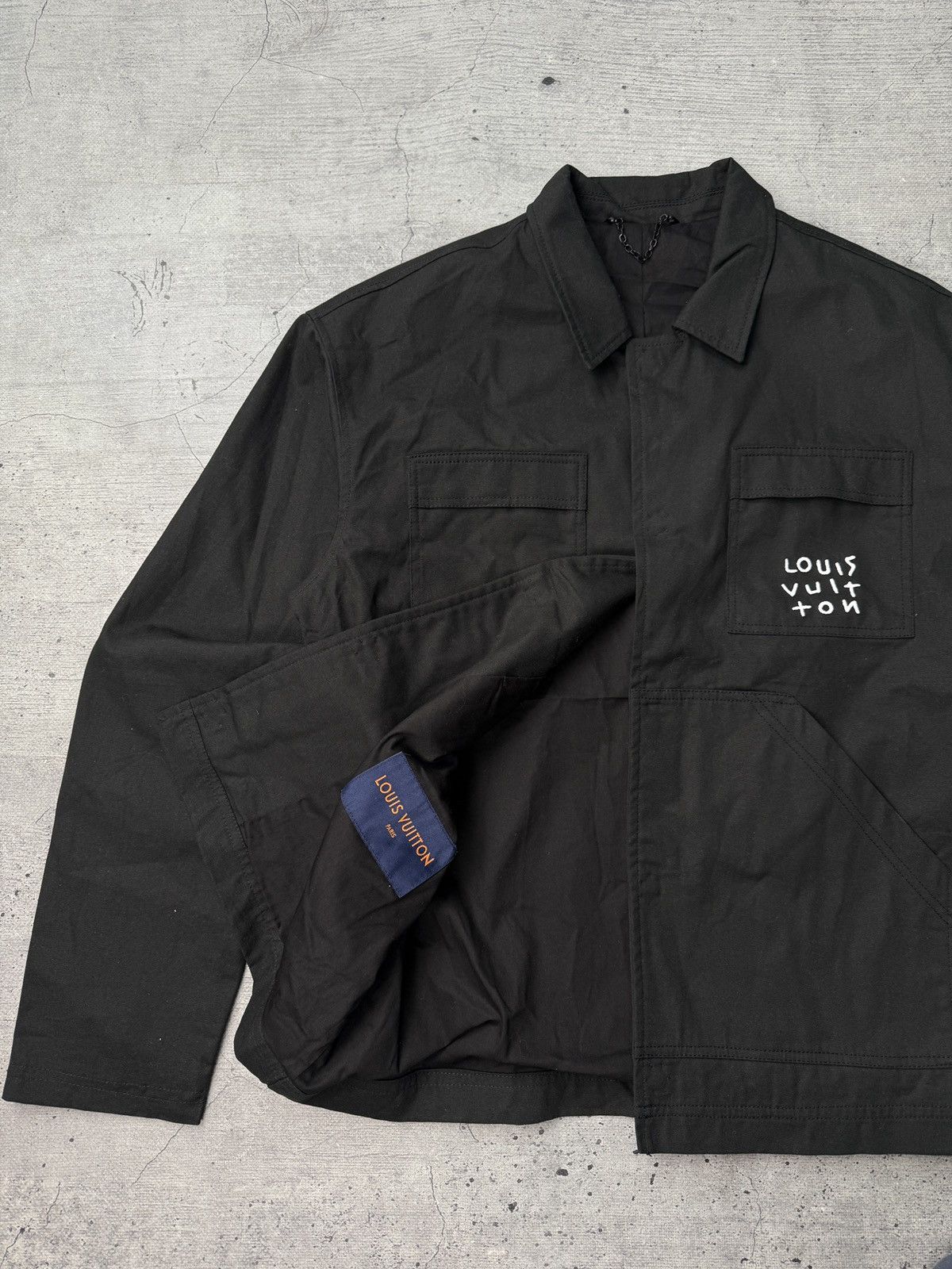 Louis Vuitton LOUIS VUITTON AIRPLANE LOGO LV WORK MILITARY JACKET Size US S / EU 44-46 / 1 - 12 Thumbnail