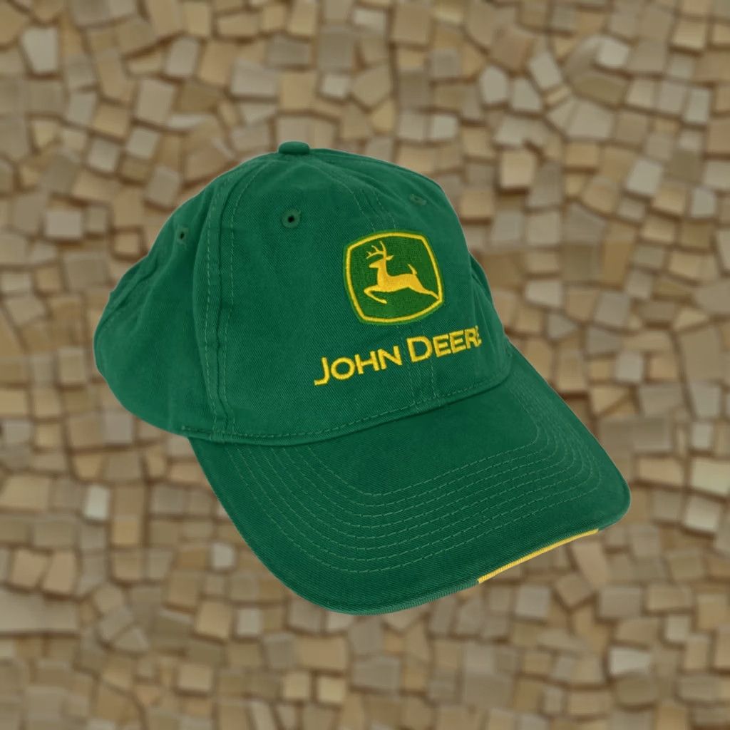 John Deere John Deere Hat Baseball Cap Strapback Adjustable Green Men One Size Casual Size ONE SIZE - 1 Thumbnail