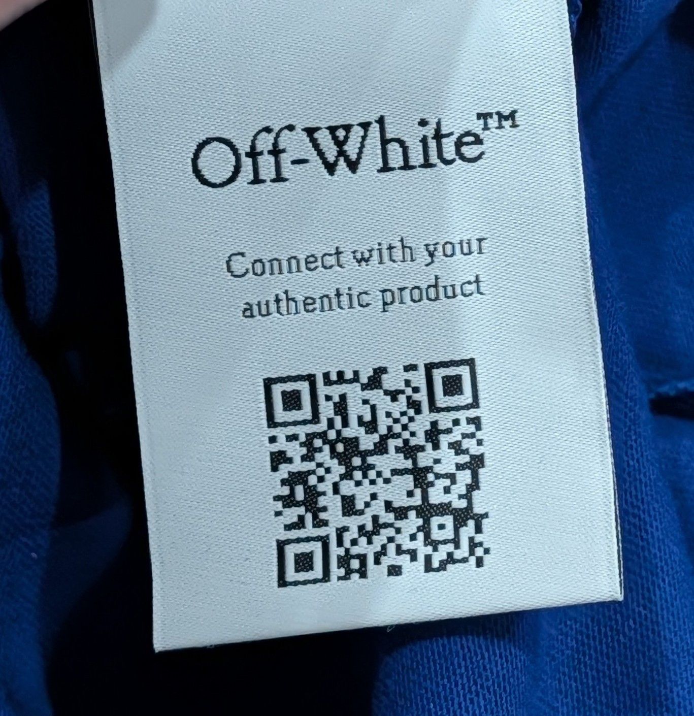Off-White Off-White Slim Fit Logo Cotton T-Shirt Dark Blue Small Size US S / EU 44-46 / 1 - 8 Thumbnail