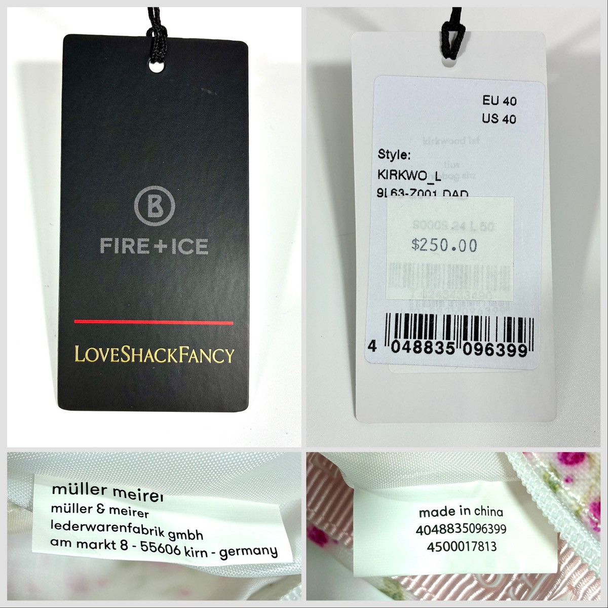 LoveShackFancy LoveShackFancy x Bogner Fire + Ice Belt Bag Pink Diamond NWT Size ONE SIZE - 2 Thumbnail
