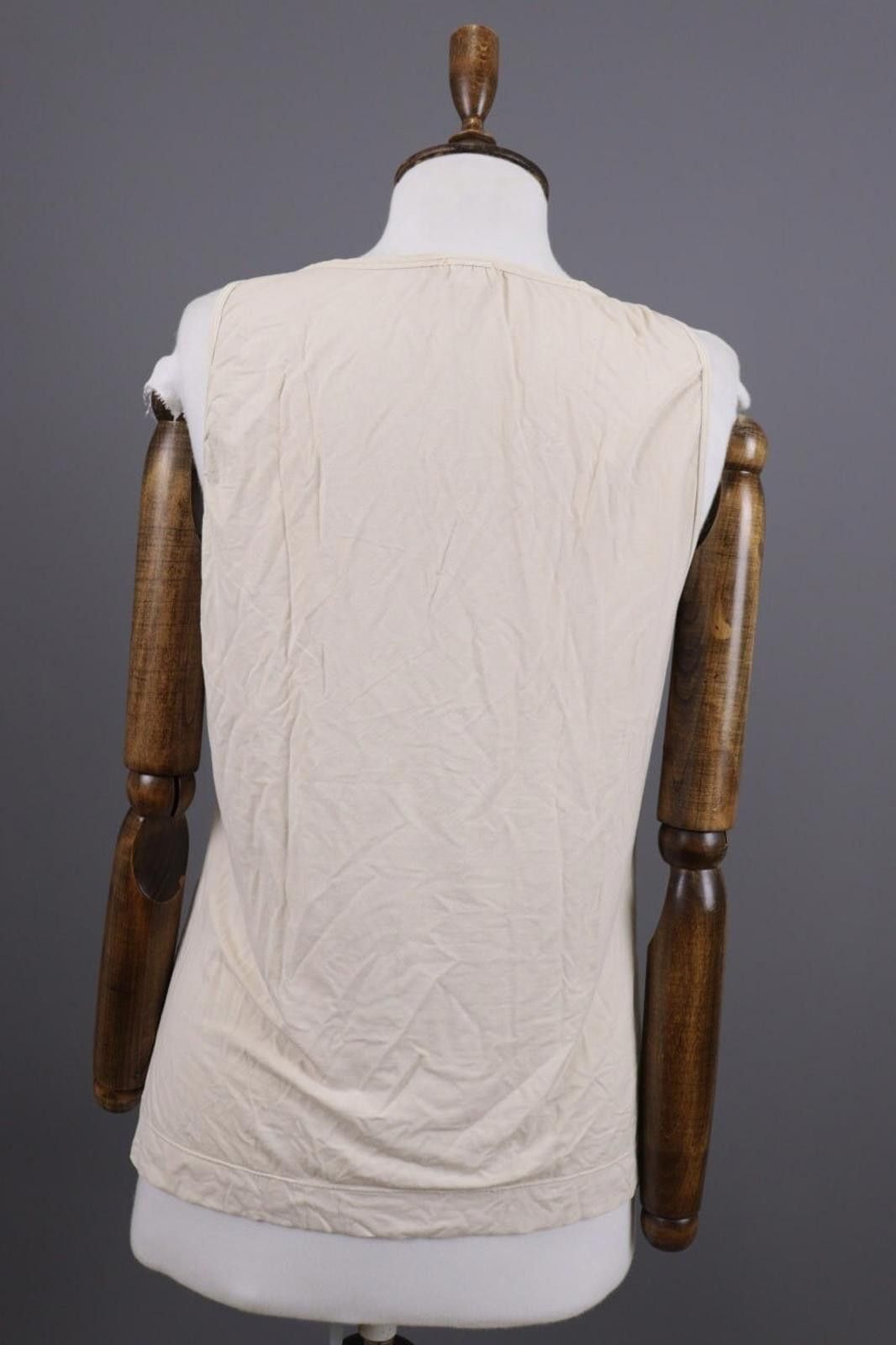 Designer Transit Par Such 134 Beige Summer Top Blouse Size 4 Size S / US 4 / IT 40 - 8 Thumbnail