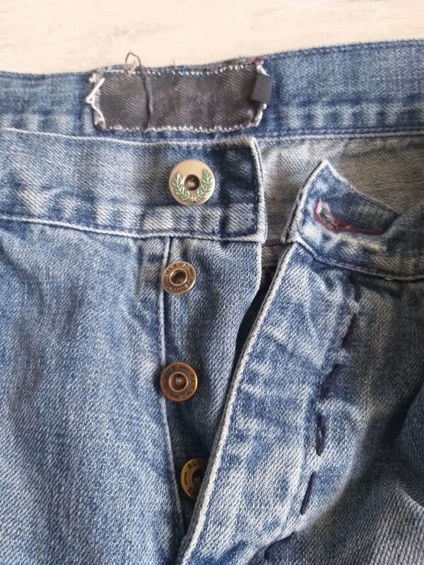 Japanese Brand Blend Embroidered Pocket Denim Jeans 32 Boho Y2K Size US 32 / EU 48 - 4 Thumbnail