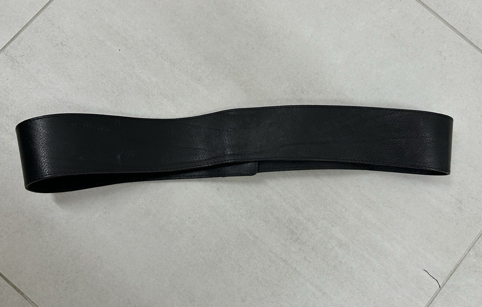 Vintage Kirsten Schjonning Denmark Womens Leather Wide Belt Rave y2k Size ONE SIZE - 7 Thumbnail