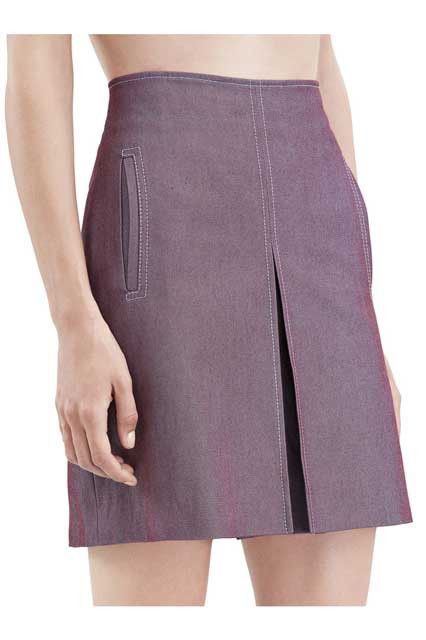 Acne Studios Acne Studios karola purple skirt ctn tw PSS16 Size 24" / US 00 / IT 34 - 1 Thumbnail