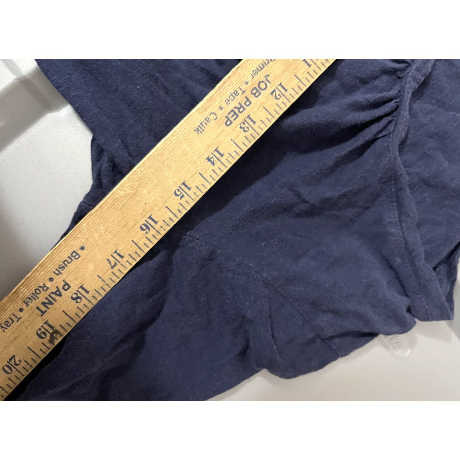 Loft VINTAGE Loft Blouse Womens Size Medium Navy Blue Long Sleeve V Neck Size M / US 6-8 / IT 42-44 - 5 Thumbnail
