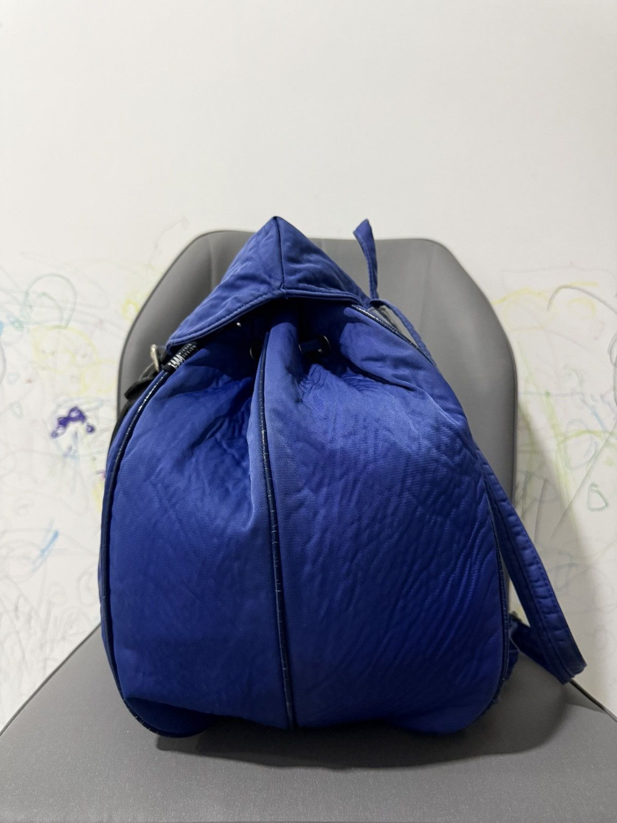 Issey Miyake × Japanese Brand × Vintage RARE Vintage Issey Miyake Japanese Brand Blue Large Backpack Size ONE SIZE - 10 Thumbnail