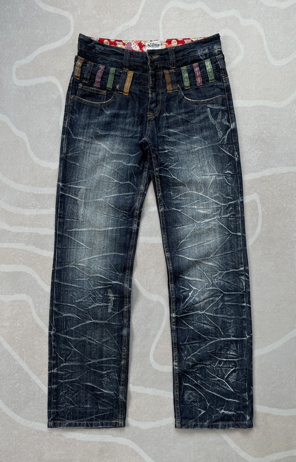 Japanese Brand × Tornado Mart Nylaus Double Waist Design Like Tornado Mart (P88) Size US 31 - 1 Thumbnail