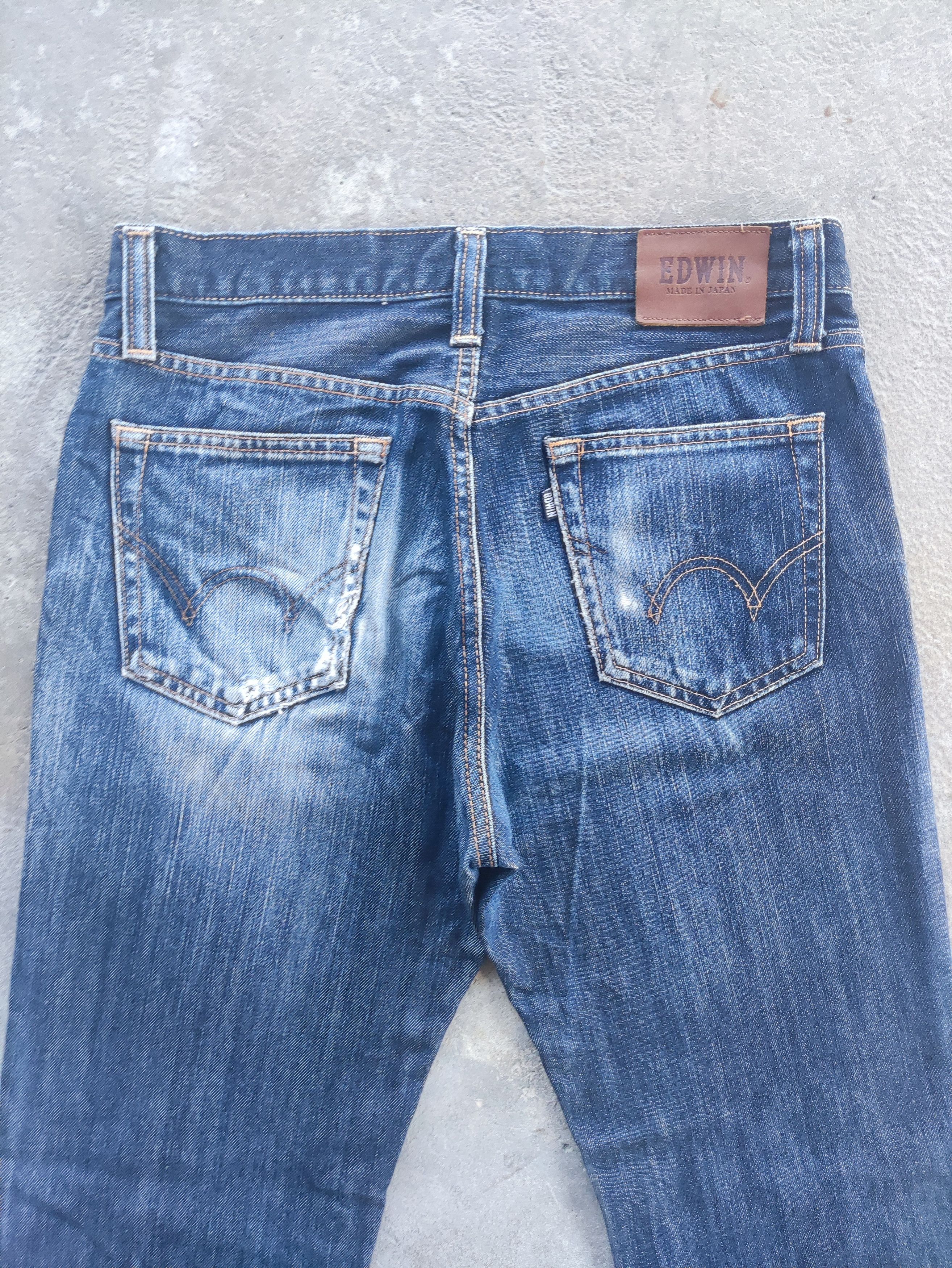 Edwin Vintage Edwin Brand Distressed Faded Denim Pants Size US 31 - 10 Thumbnail