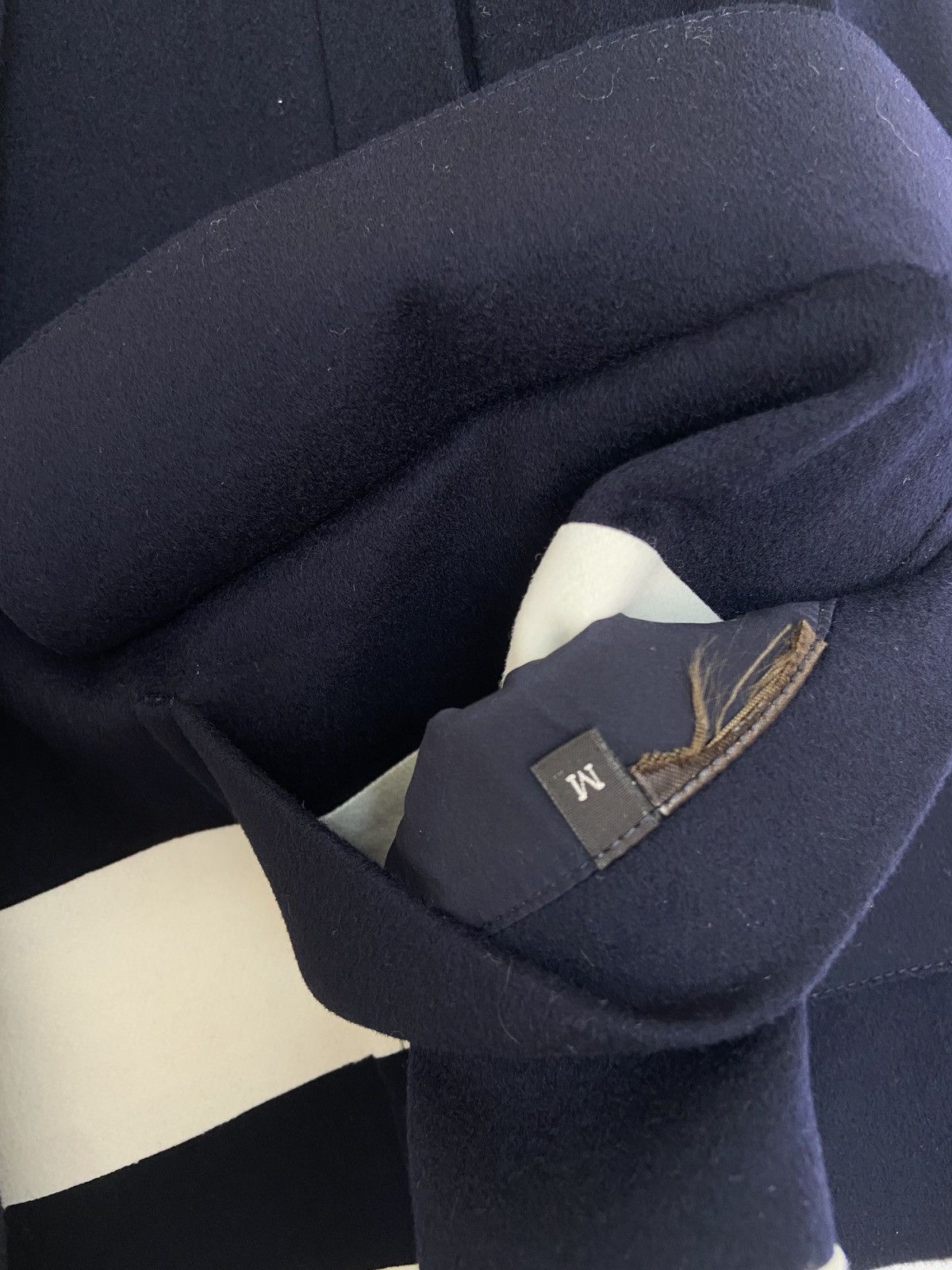 Loro Piana Loro Piana Double Breasted Felt Coat Dark Blue Size M / US 6-8 / IT 42-44 - 6 Thumbnail
