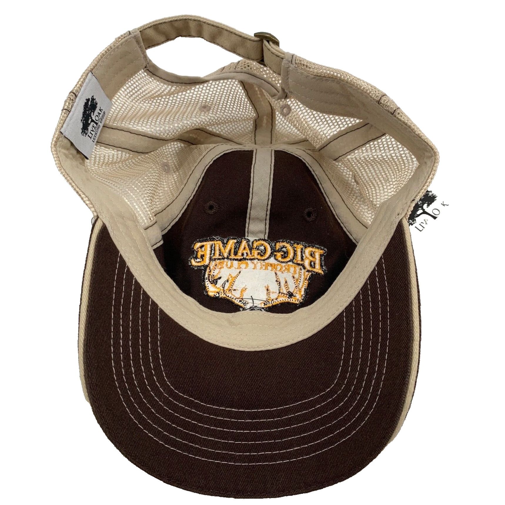 Olive Live Oak Trucker Hat Mens Brown Khaki Adjustable Solid Outdoor All Season NWT Size ONE SIZE - 3 Thumbnail