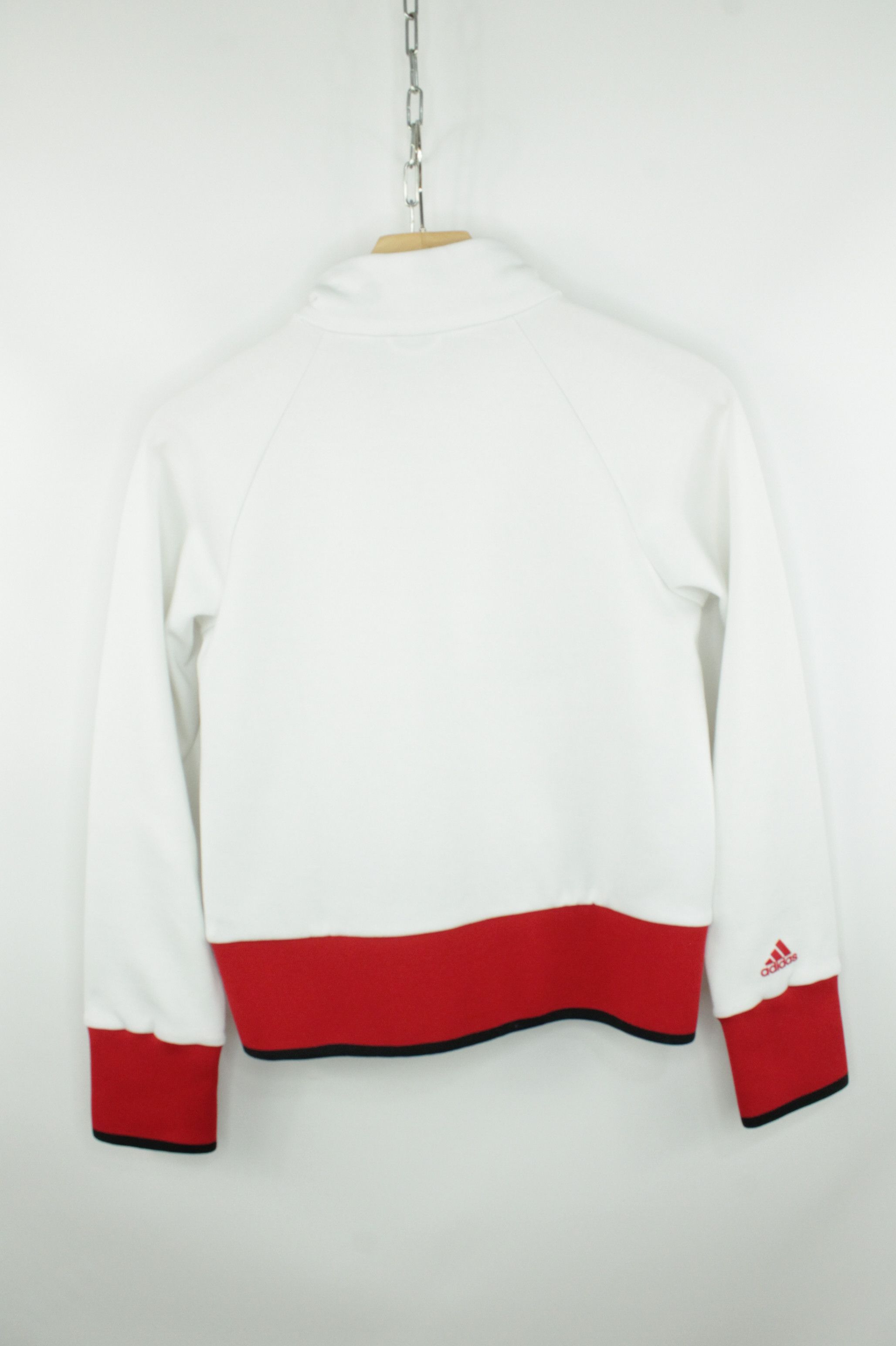 Adidas y2k Adidas AC Milan Full Zip White/Red Track Top Women's Size M / US 6-8 / IT 42-44 - 7 Thumbnail