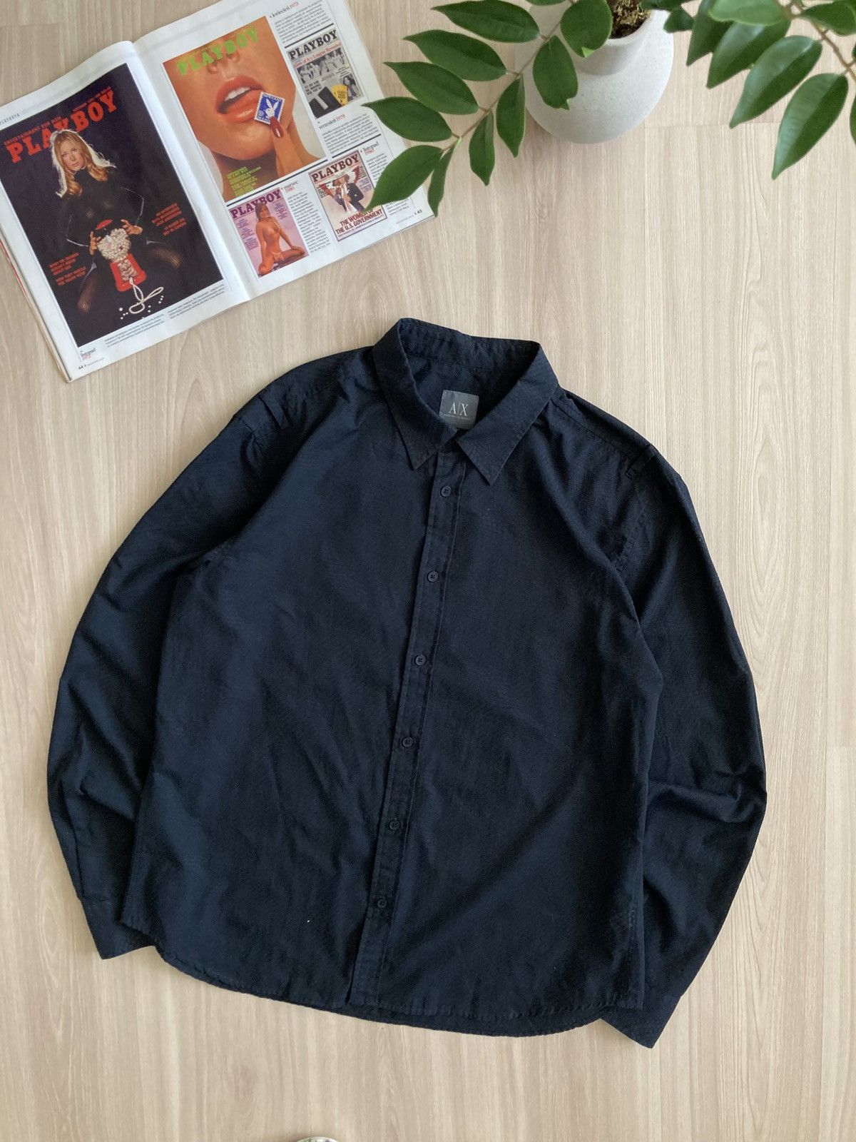 Armani Vintage RARE Armani Light Shirt 90s Size US L / EU 52-54 / 3 - 1 Thumbnail