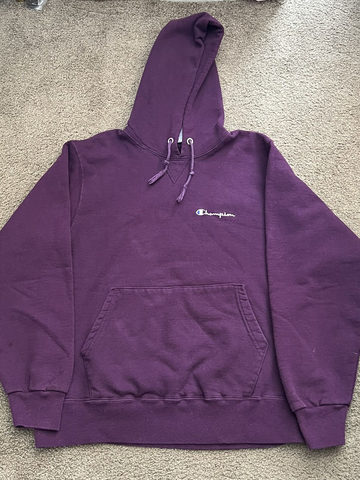 Vintage USA made champion hoodie sweatshirt dark purple Tops