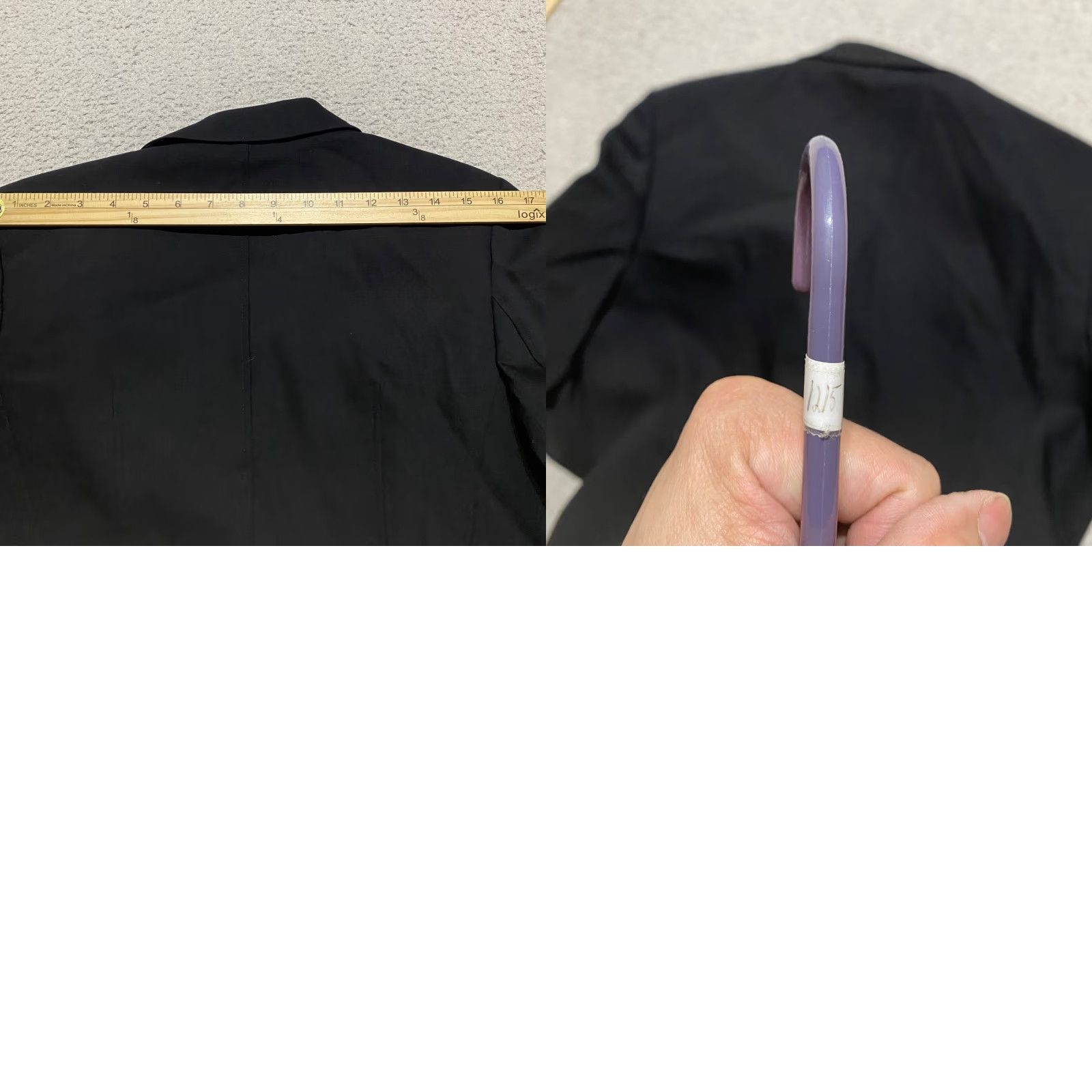 Talbots Talbots Blazer Womens 10P Petite Black Wool Lined Button-Up Office Classic Jacket Size L / US 10 / IT 46 - 9 Thumbnail