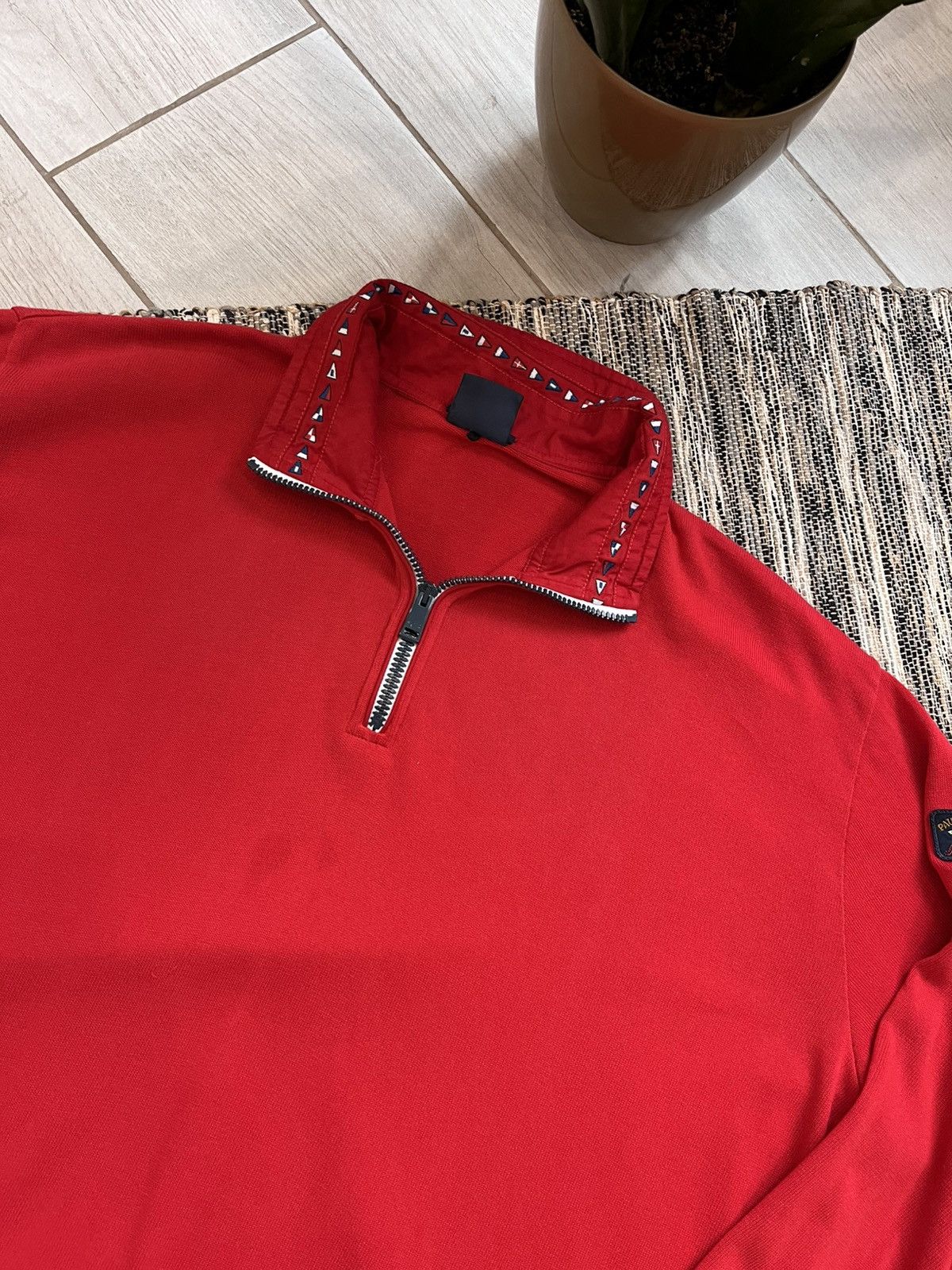 Paul & Shark × Vintage Vintage Paul & Shark Zip Knit Red Pullover Y2K sweatshirt Size US XXL / EU 58 / 5 - 6 Thumbnail