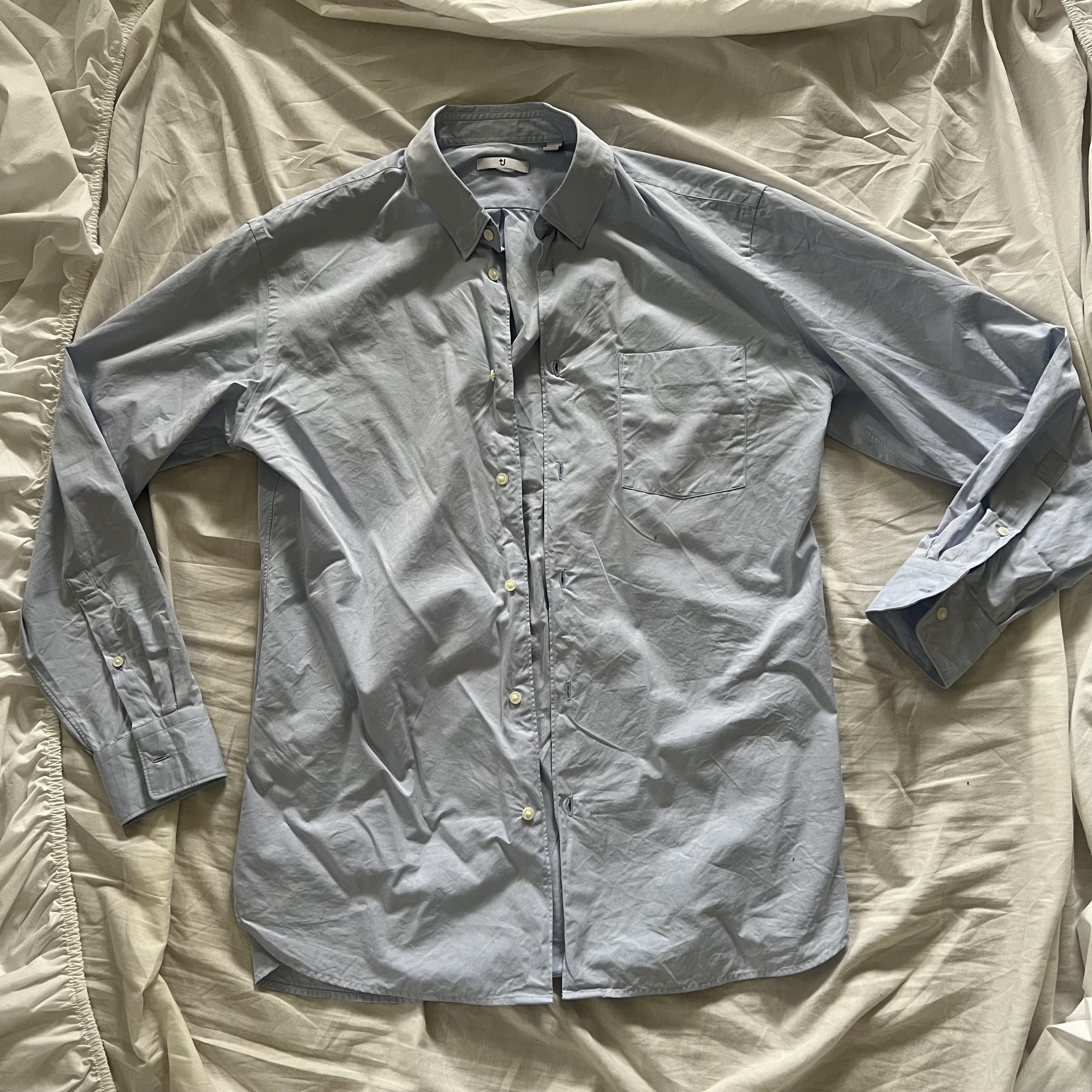 Jil Sander × Uniqlo UNIQLO +J Supima Cotton Regular Fit Shirt Button Down / Med Size US S / EU 44-46 / 1 - 2 Thumbnail
