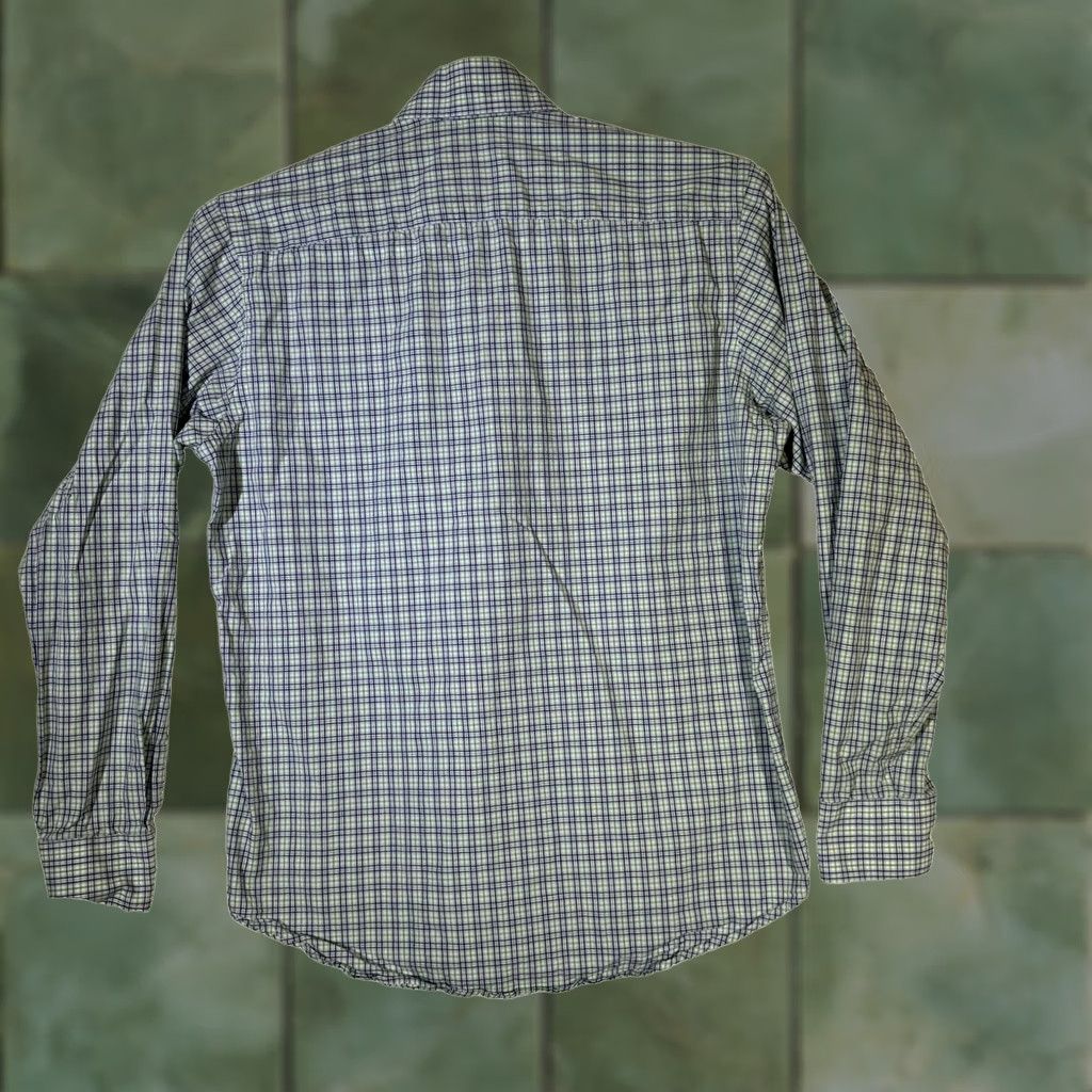 Tailorbyrd TAILORBYRD Collection Shirt Mens Medium Blue Green Plaid Button Down Long Sleeve Size US M / EU 48-50 / 2 - 1 Thumbnail