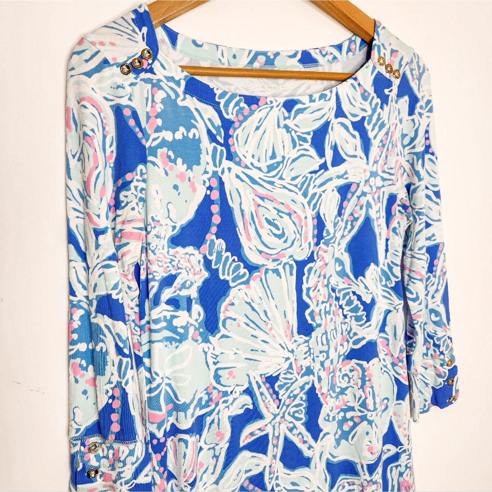 Lilly Pulitzer Lilly Pulitzer Sophie Dress Bay Blue Into the Deep Size S Size S / US 4 / IT 40 - 2 Thumbnail