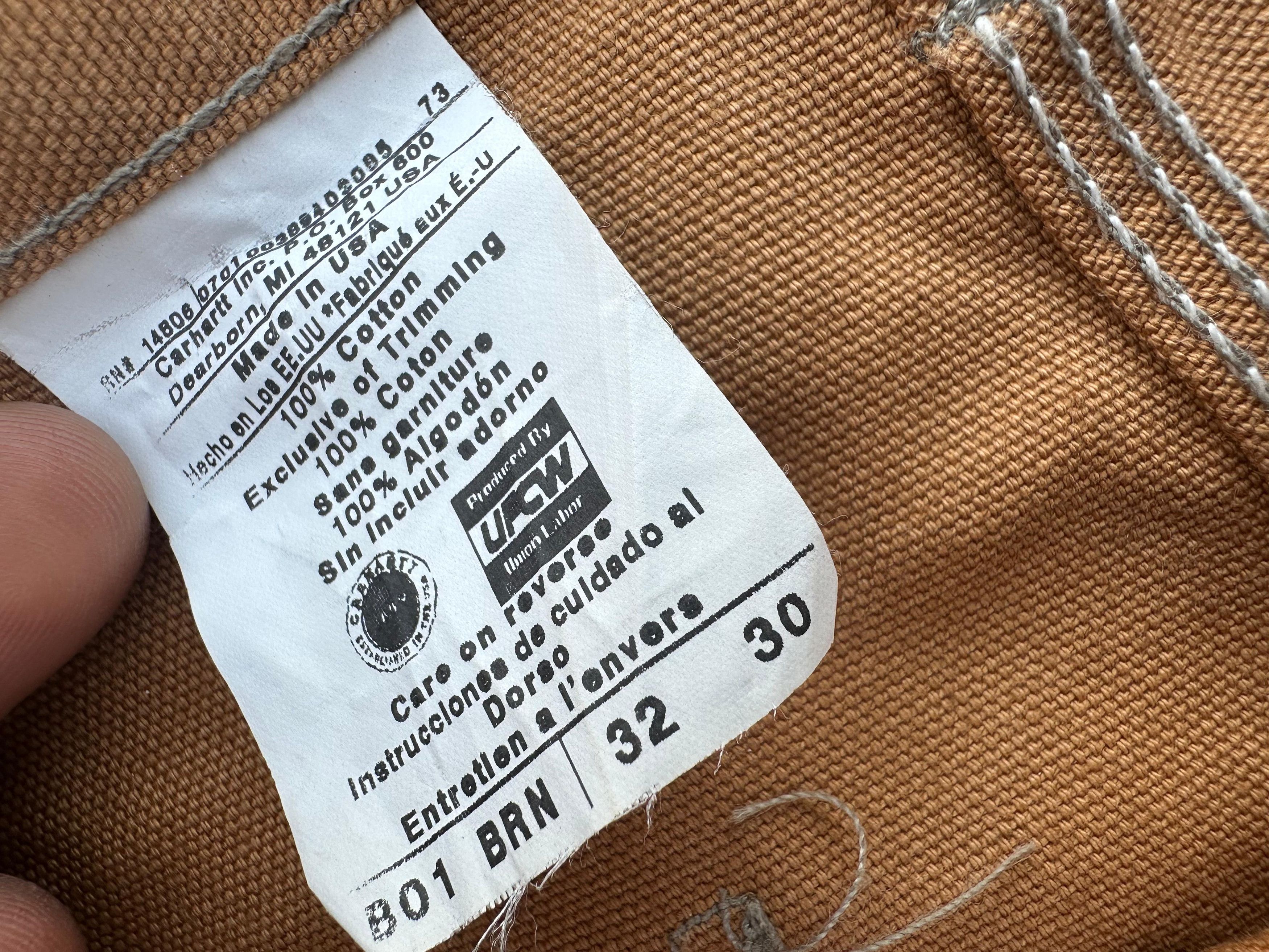 Carhartt × Vintage 90's Vintage Carhartt Double Knee B01 BRN 32×30 Size US 32 / EU 48 - 6 Thumbnail