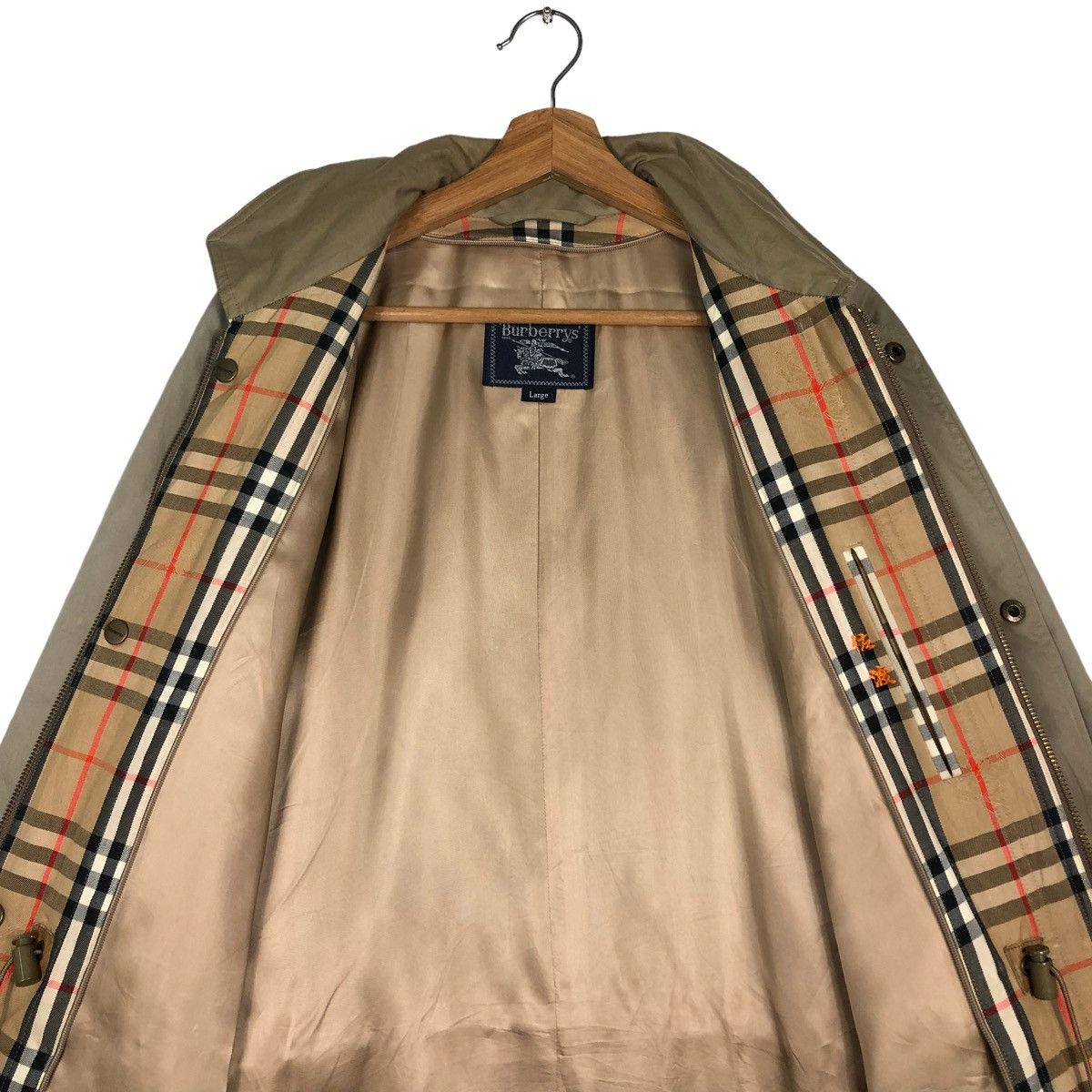Burberry 🔥VINTAGE BURBERRYS LONG JACKET NOVA CHECK LINING Size US L / EU 52-54 / 3 - 14 Thumbnail