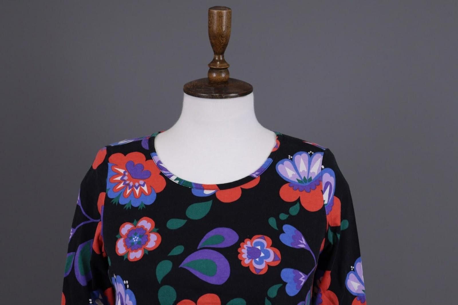Marimekko Marimekko Mukkamauija Black Blouse Shirt Size XS Size XS / US 0-2 / IT 36-38 - 4 Thumbnail