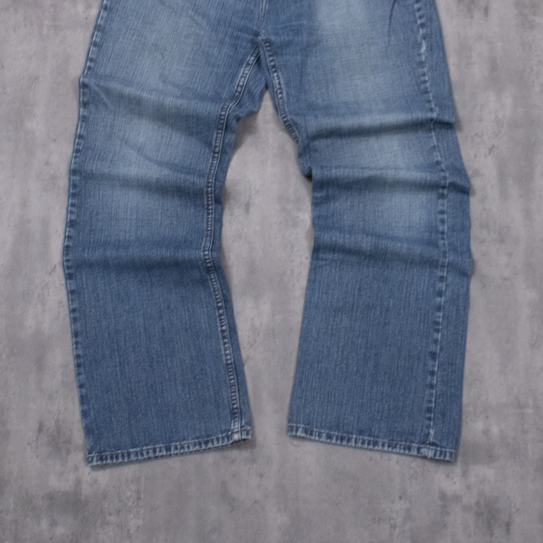 Japanese Brand Vintage Y2K Bluenotes Baggy Mid Wash Wide Leg Denim Jeans Size US 34 / EU 50 - 3 Thumbnail