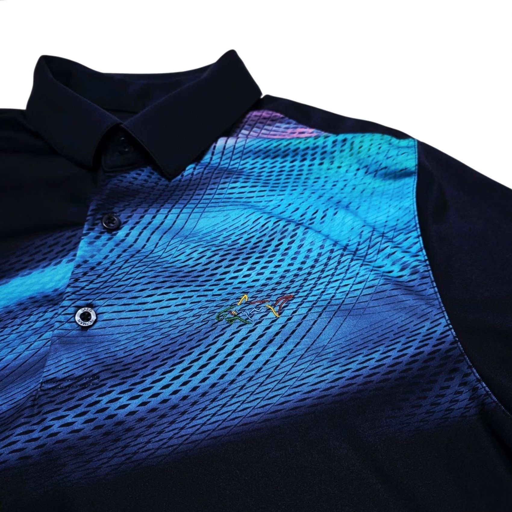 Vintage Greg Norman Blue Golf Casual Polo PlayDry Polyester Short Sleeve Men’s Medium Size US M / EU 48-50 / 2 - 2 Thumbnail
