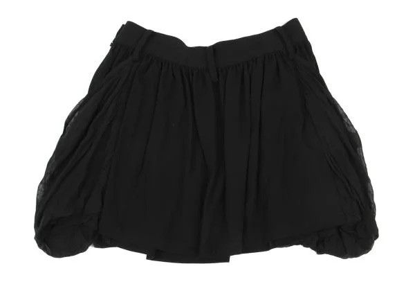 Limi Feu LIMI feu Yohji Yamamoto - Silk Gathered Pocket Mini Skirt Size 29" - 2 Thumbnail