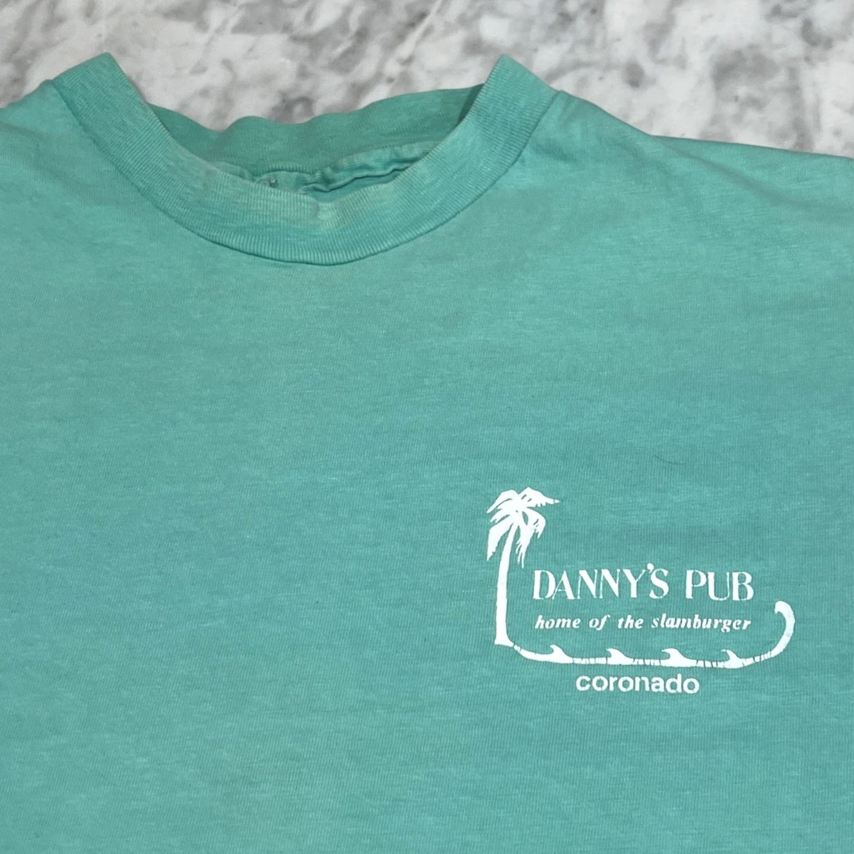 Altea VINTAGE T Shirt Large Danny’s Pub Coronado Slamburger Teal 1990s Graphic Tee Mens Size US L / EU 52-54 / 3 - 4 Thumbnail