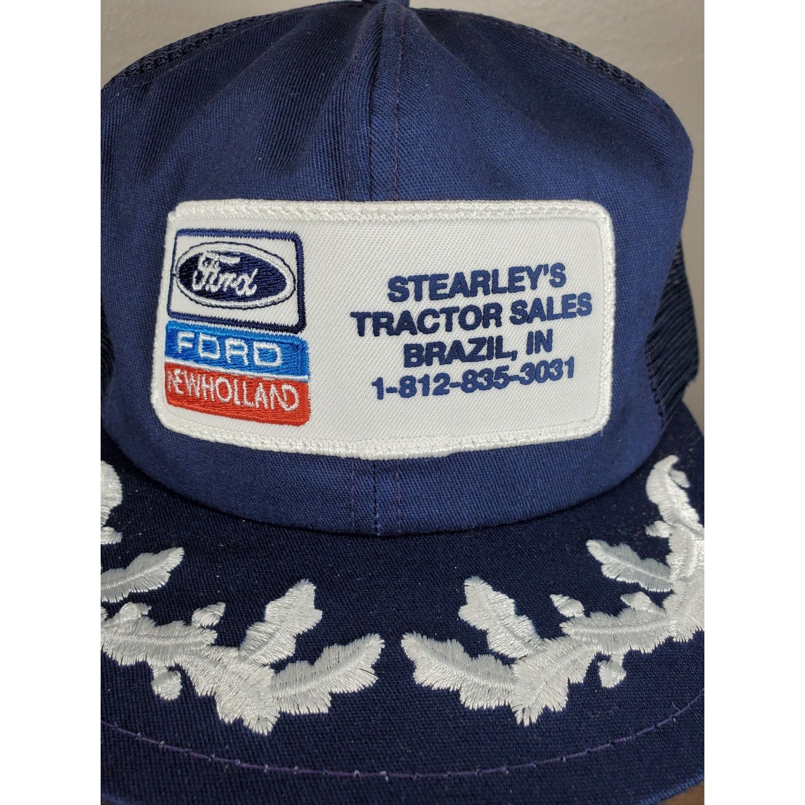 Ford × Vintage Ford New Holland Brazil IN Trucker Hat Snapback Cap K-Brand Size ONE SIZE - 5 Thumbnail