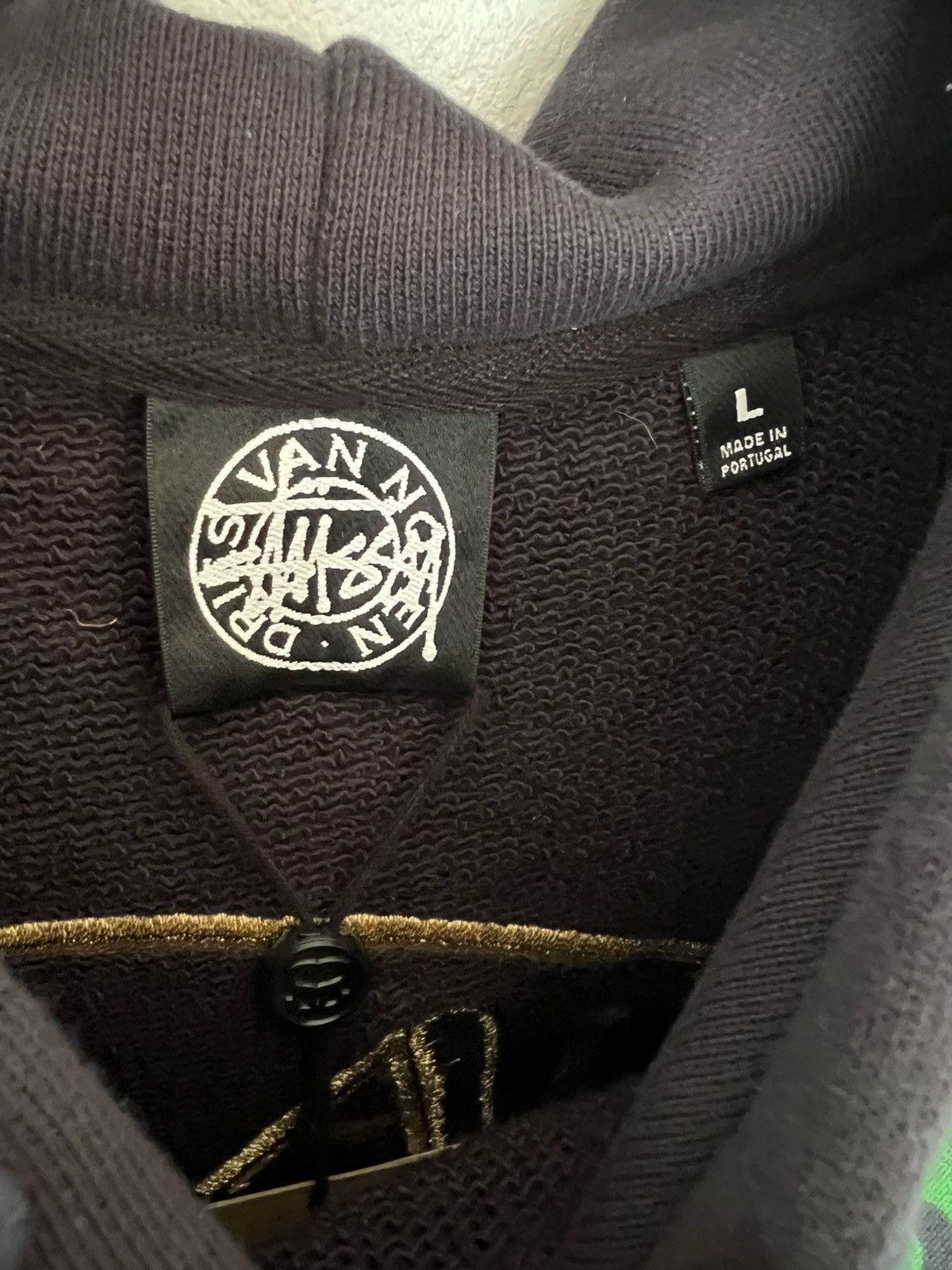 Dries Van Noten × Stussy Stussy x Dries Van Noten Embroidered Hoodie ‘Black’ (Large) Size US L / EU 52-54 / 3 - 4 Thumbnail