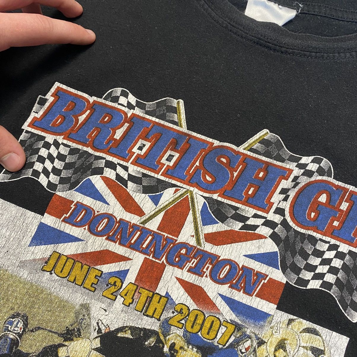 NASCAR Vintage Donington British World championship 2007 racing te Size US M / EU 48-50 / 2 - 5 Thumbnail