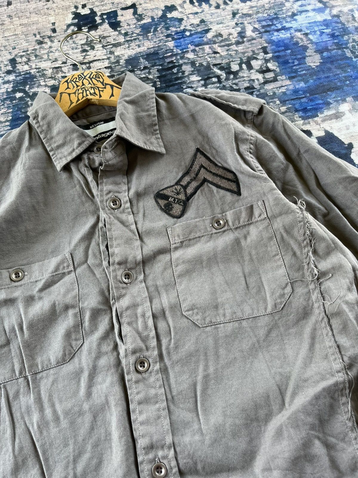 Japanese Brand × Montage RARE MONTAGE MILITARY STYLE POCKET SHIRT BUTTON UP Size US M / EU 48-50 / 2 - 1 Thumbnail