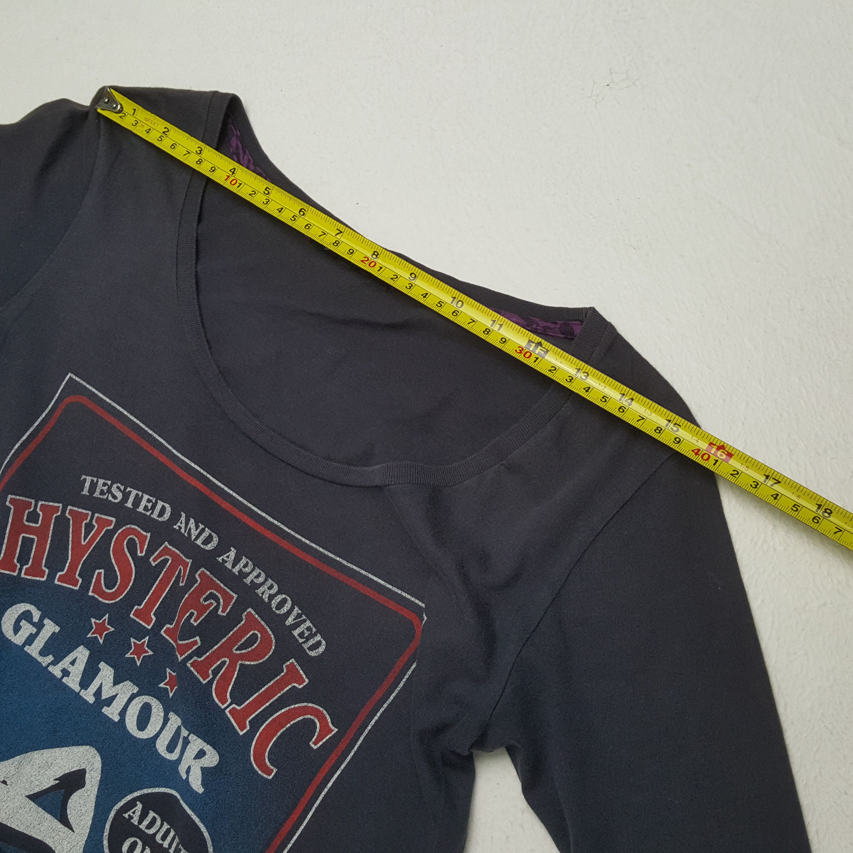 Hysteric Glamour HYSTERIC GLAMOUR Japanese Brand Long Sleeve Tshirt Size S / US 4 / IT 40 - 6 Thumbnail